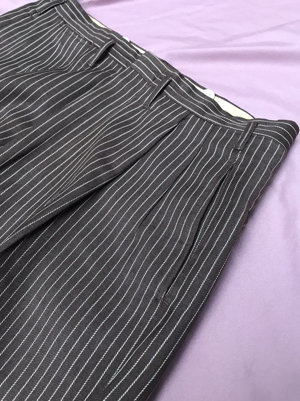 Other US MADE 20s HOLLYWOOD PANTS in pure wool brown fabric Size 38R - 1 Thumbnail