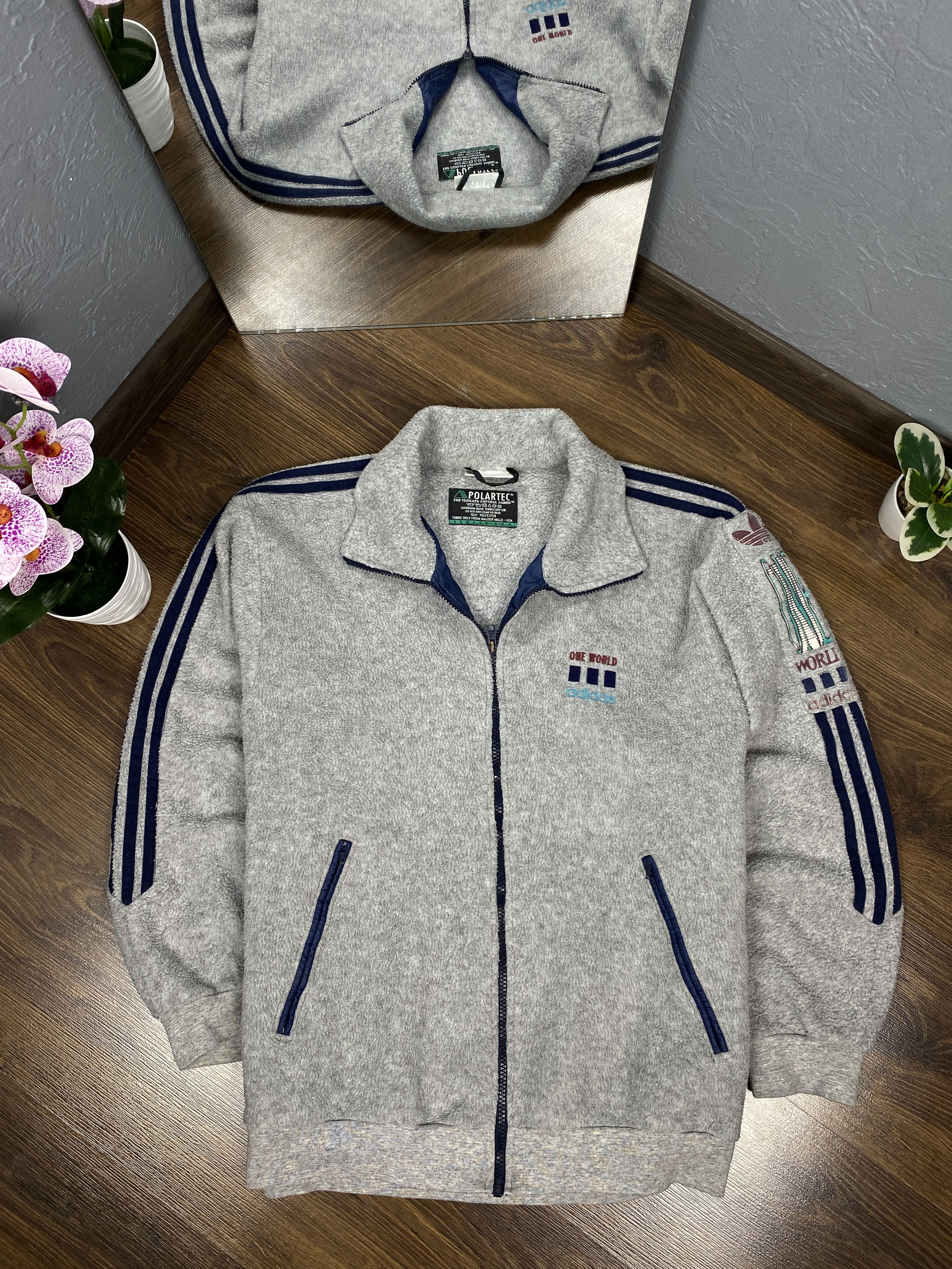 Adidas Adidas One World Polartec vintage fleece zip jacket Size US L / EU 52-54 / 3 - 1 Thumbnail