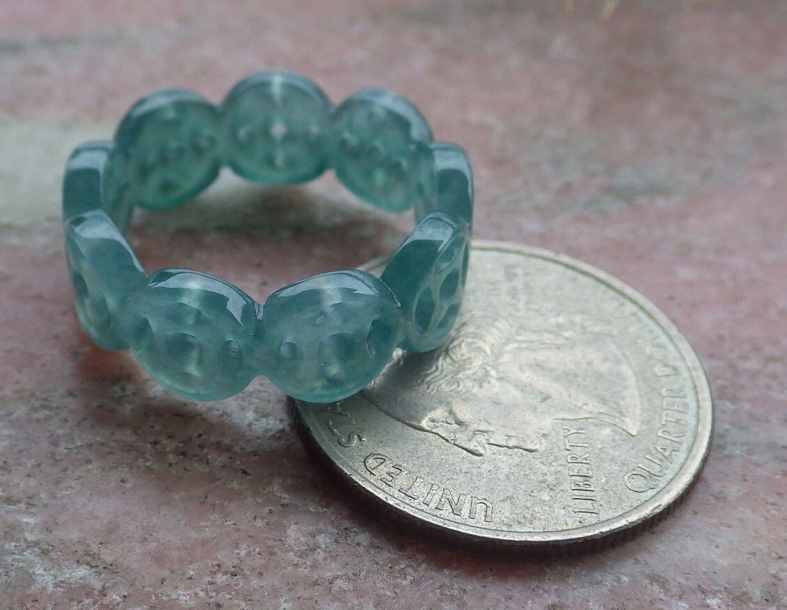Other 108635 VS Certified Jadeite Jade Ring OLD Money Circle NO.9 Size ONE SIZE - 12 Thumbnail