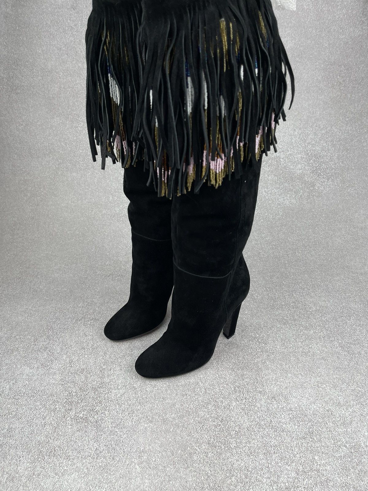 Jimmy Choo Jimmy Choo Suede Heels Boots Size 38 Size US 8 / IT 38 - 8 Thumbnail