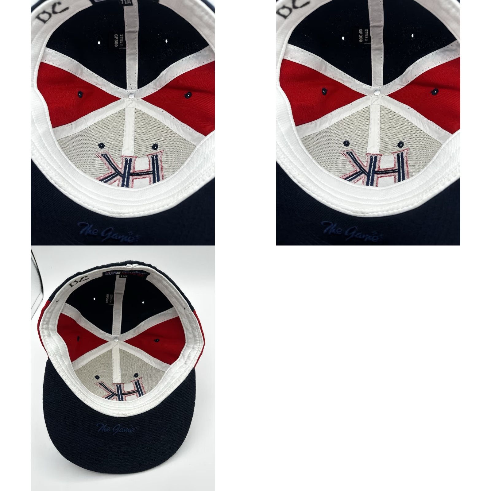 Logo 7 VTG The Game Pro Fitted Hat 7 1/4 Blue USA Logo Cap Mens Cap Size ONE SIZE - 9 Thumbnail