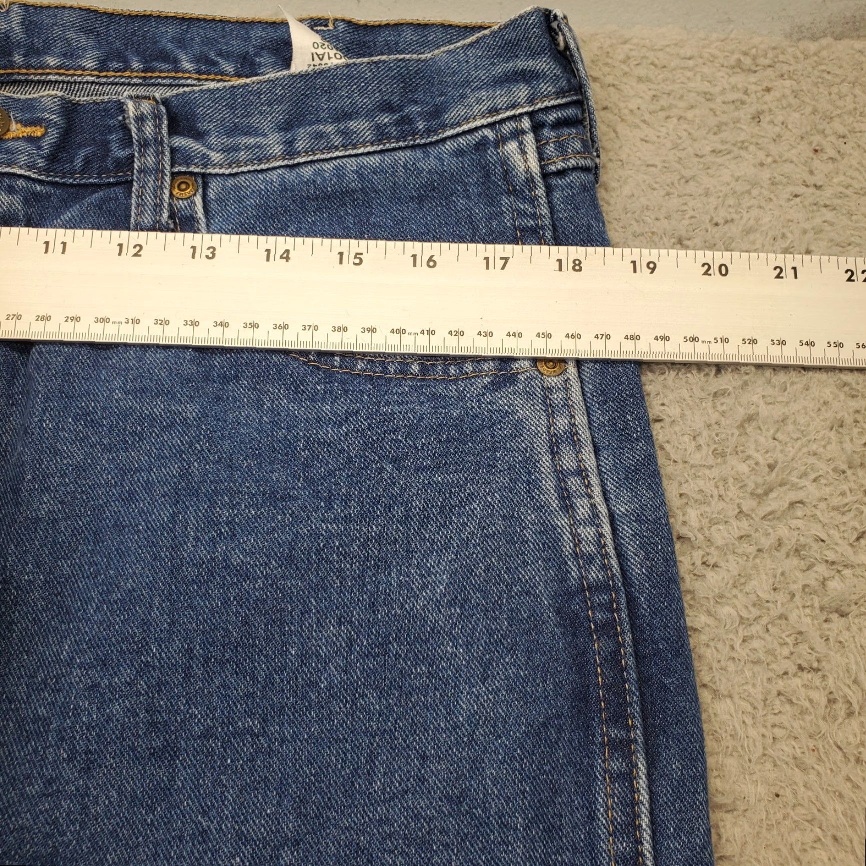 Wrangler Wrangler Mens Jeans 36 Blue Denim Rugged Wear Work Straight Relaxed Fit 1035001AL Regular Size 36 Blue Denim Mens Jeans Size US 36 / EU 52 - 3 Thumbnail