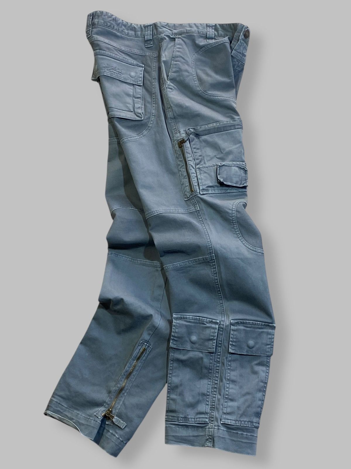 Aeronautica Militare Aeronautica Military Crazy Y2k Multi Pocket Cargo Pants Size US 34 / EU 50 - 2 Thumbnail