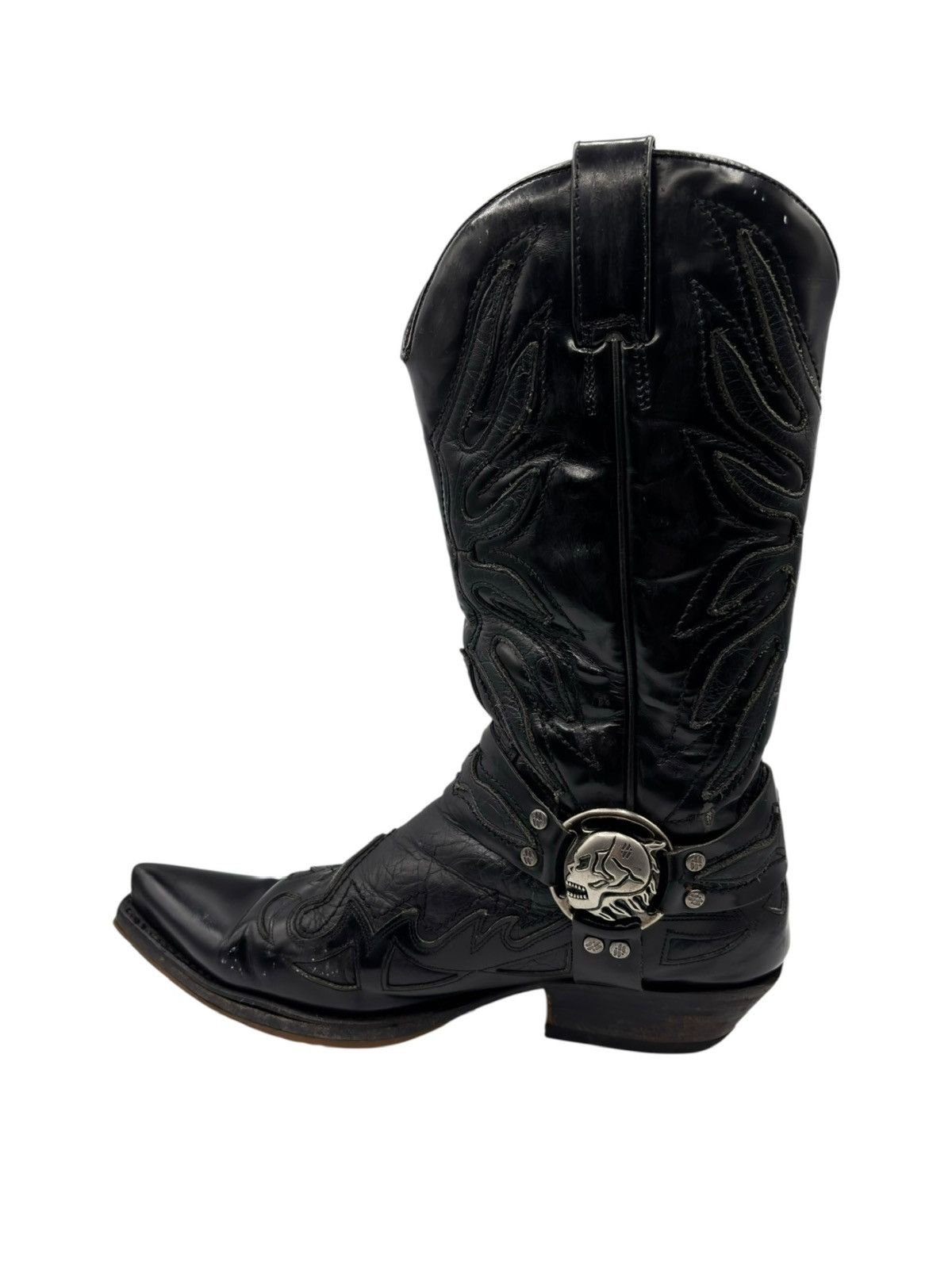 New Rock Vintage New Rock flame leather cowboy boots Size 42 Size US 9 / EU 42 - 6 Thumbnail