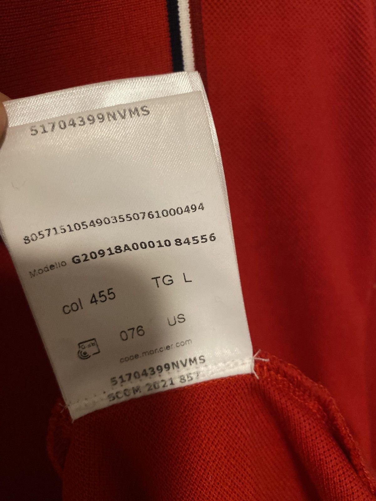 Moncler Moncler red polo size M Size US M / EU 48-50 / 2 - 7 Thumbnail
