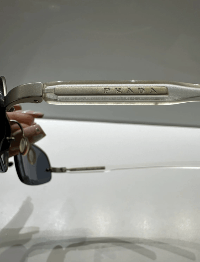 Prada PRADA Sunglasses SPR 56A Rimless Sport Metal Shield Size ONE SIZE - 7 Thumbnail