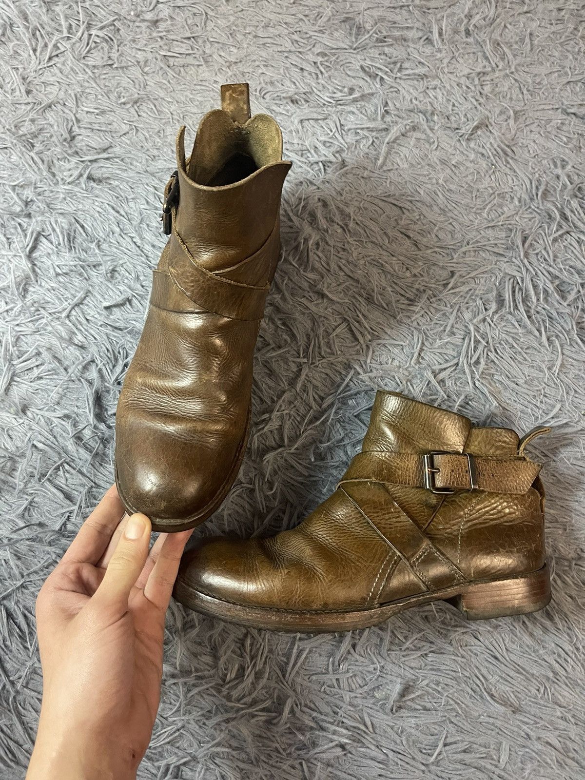 Moma avant garde real leather boots