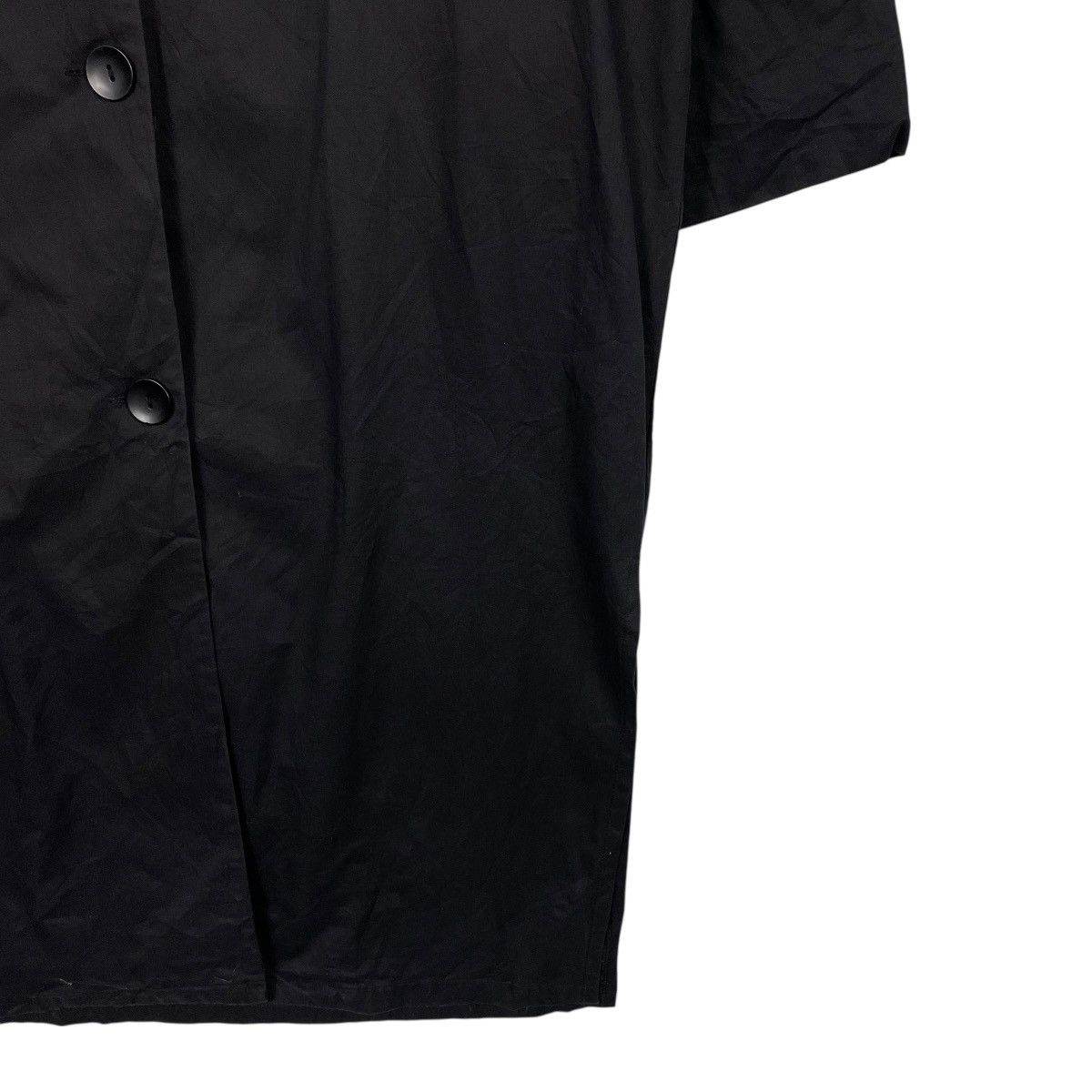 Antigua Antiqua Black Hooded Overcoat Size L / US 10 / IT 46 - 5 Thumbnail