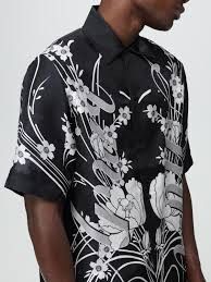 Amiri Amiri Floral Print Silk Oversize Shirt Size XL Size US XL / EU 56 / 4 - 7 Thumbnail