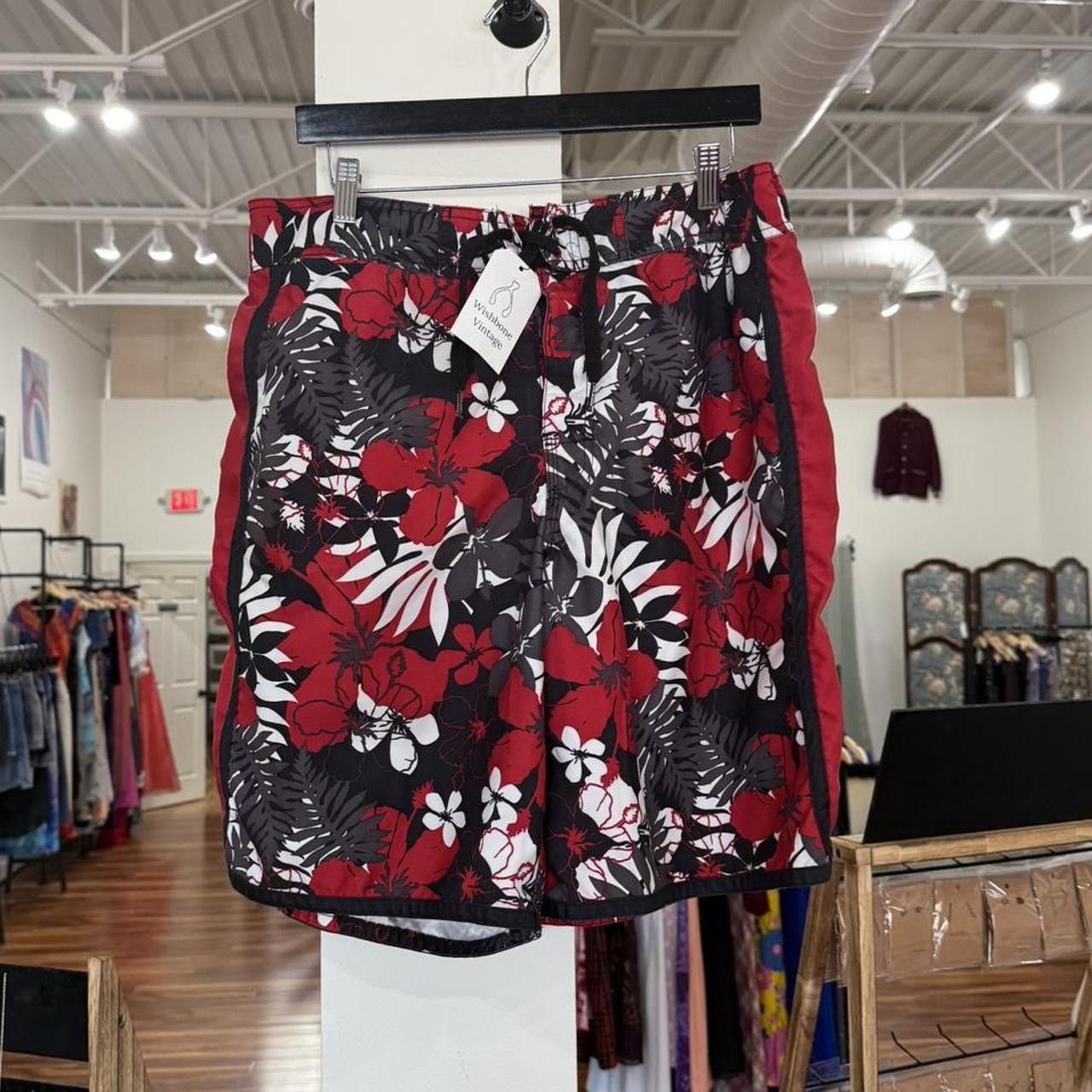 Joe Boxer Vintage Y2K Floral Baggy Board Shorts Size US 34 / EU 50 - 1 Thumbnail