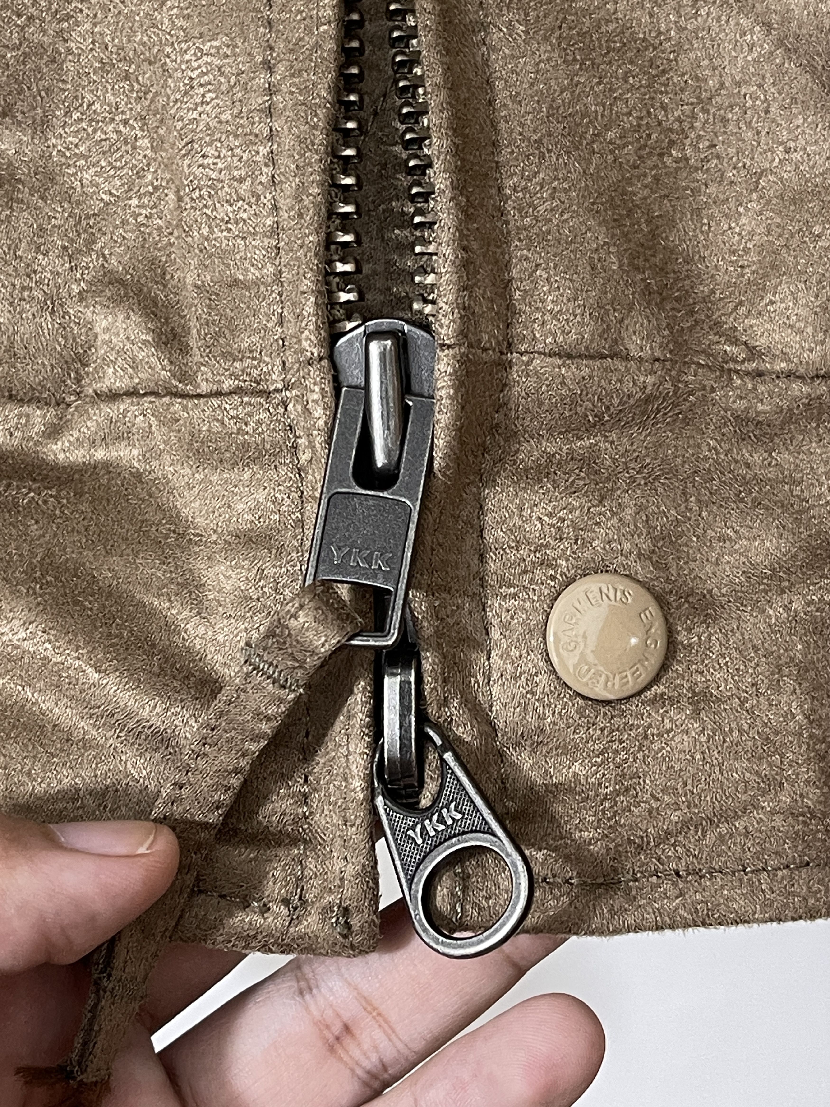 Engineered Garments Vintage 2000s Engineered Garments Tanker Suede Bomber Jacket Size US S / EU 44-46 / 1 - 7 Thumbnail