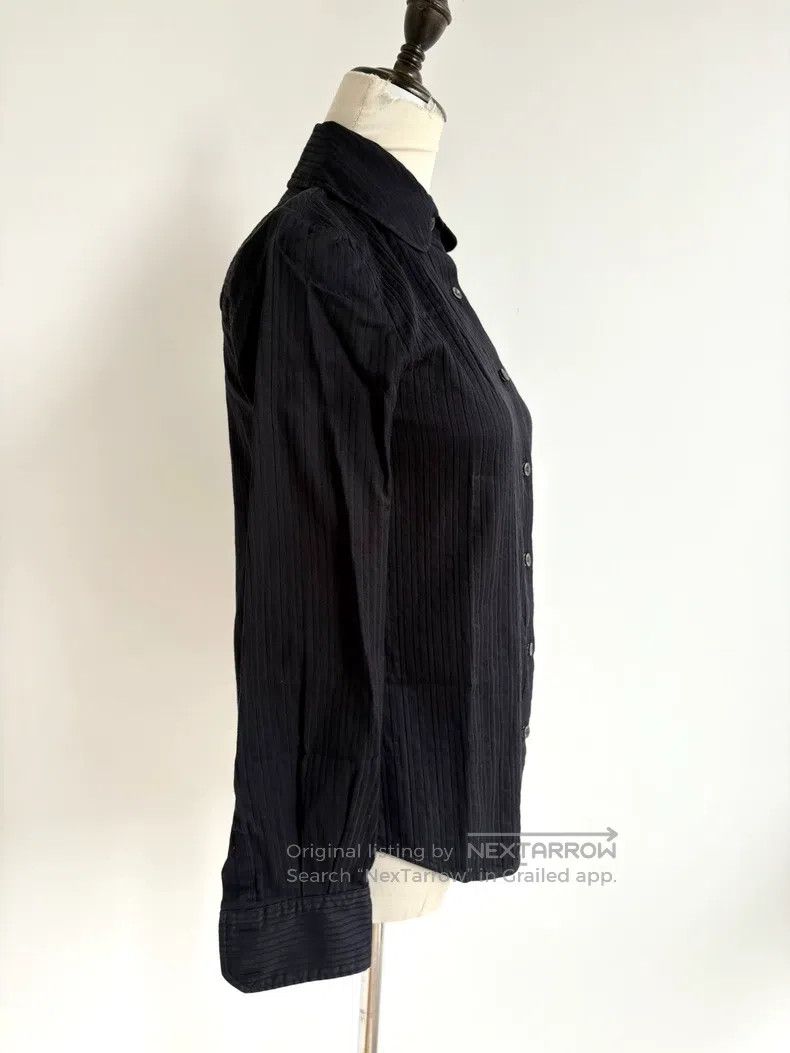 Vivienne Westwood Vivienne Westwood Vintage Black Striped Collar Shirt Size M / US 6-8 / IT 42-44 - 3 Thumbnail