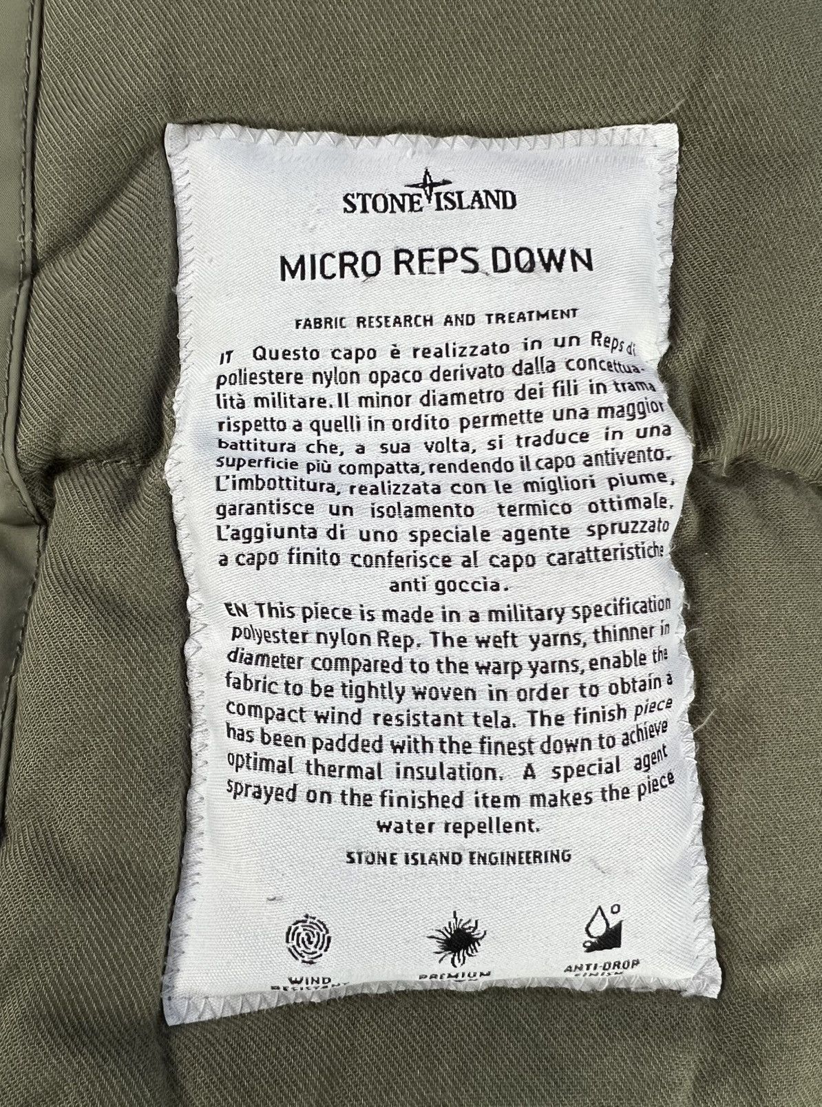 Stone Island Stone Island | Micro Reps Down Parka | Green | Size M Size US M / EU 48-50 / 2 - 19 Thumbnail