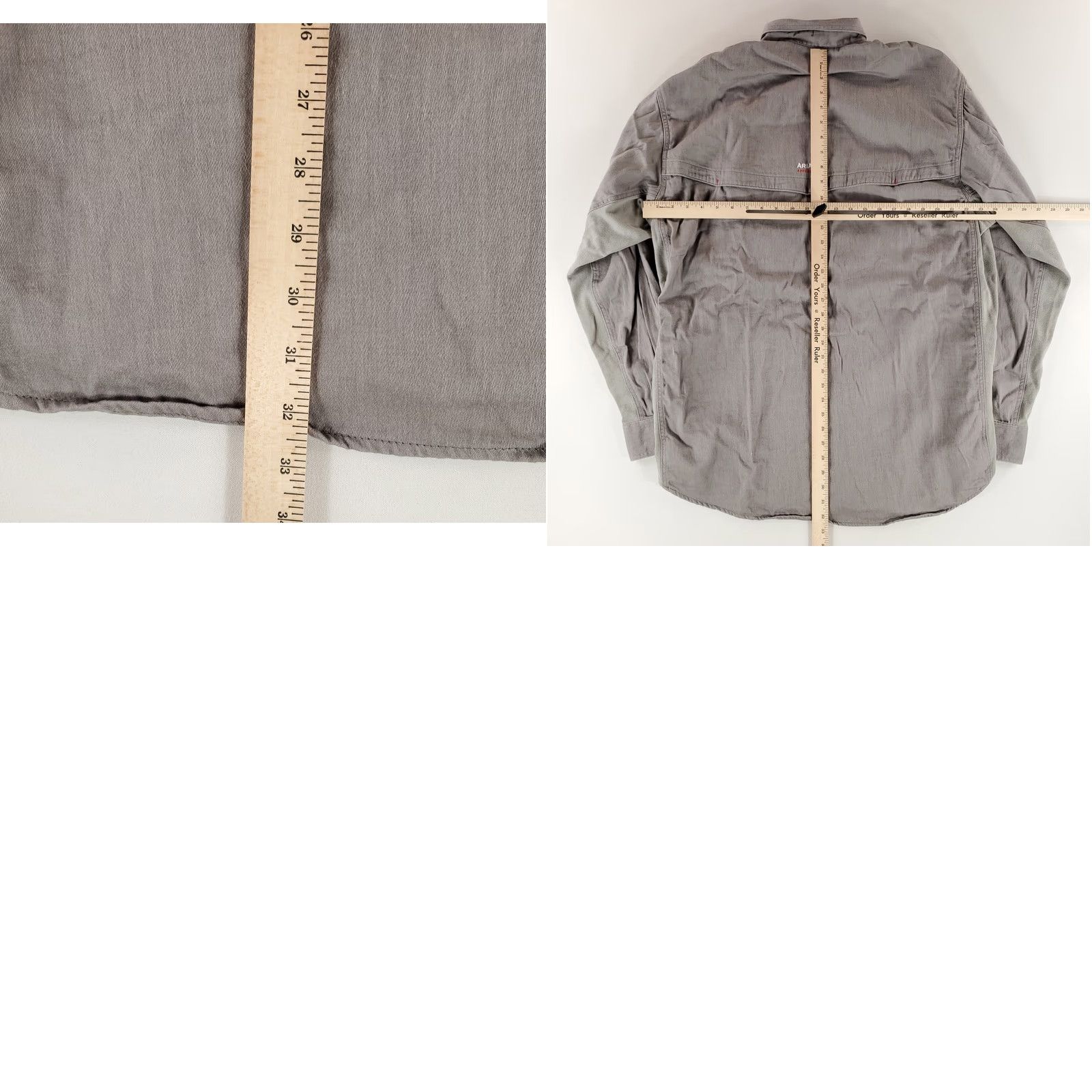 Ariat Ariat FR Solid Vent Work Shirt Long Sleeve Gray Mens XLT Big & Tall Size US XL / EU 56 / 4 - 8 Thumbnail