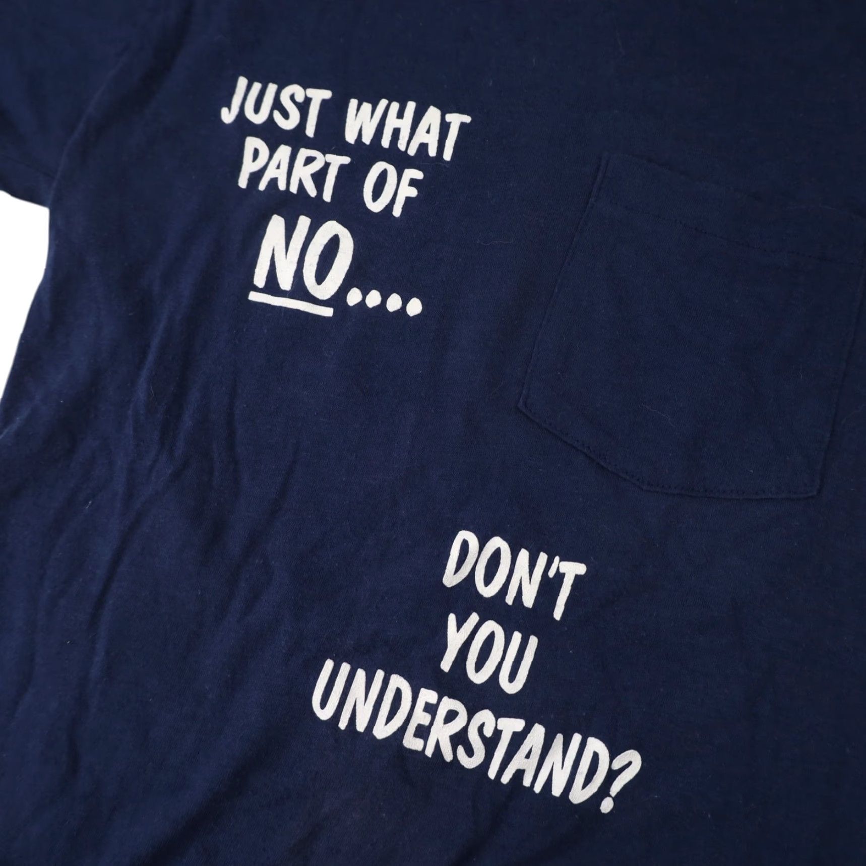 Vintage VINTAGE What Part of NO Dont you Understand Slogan T Shirt Blue Small Mens Size US S / EU 44-46 / 1 - 4 Thumbnail