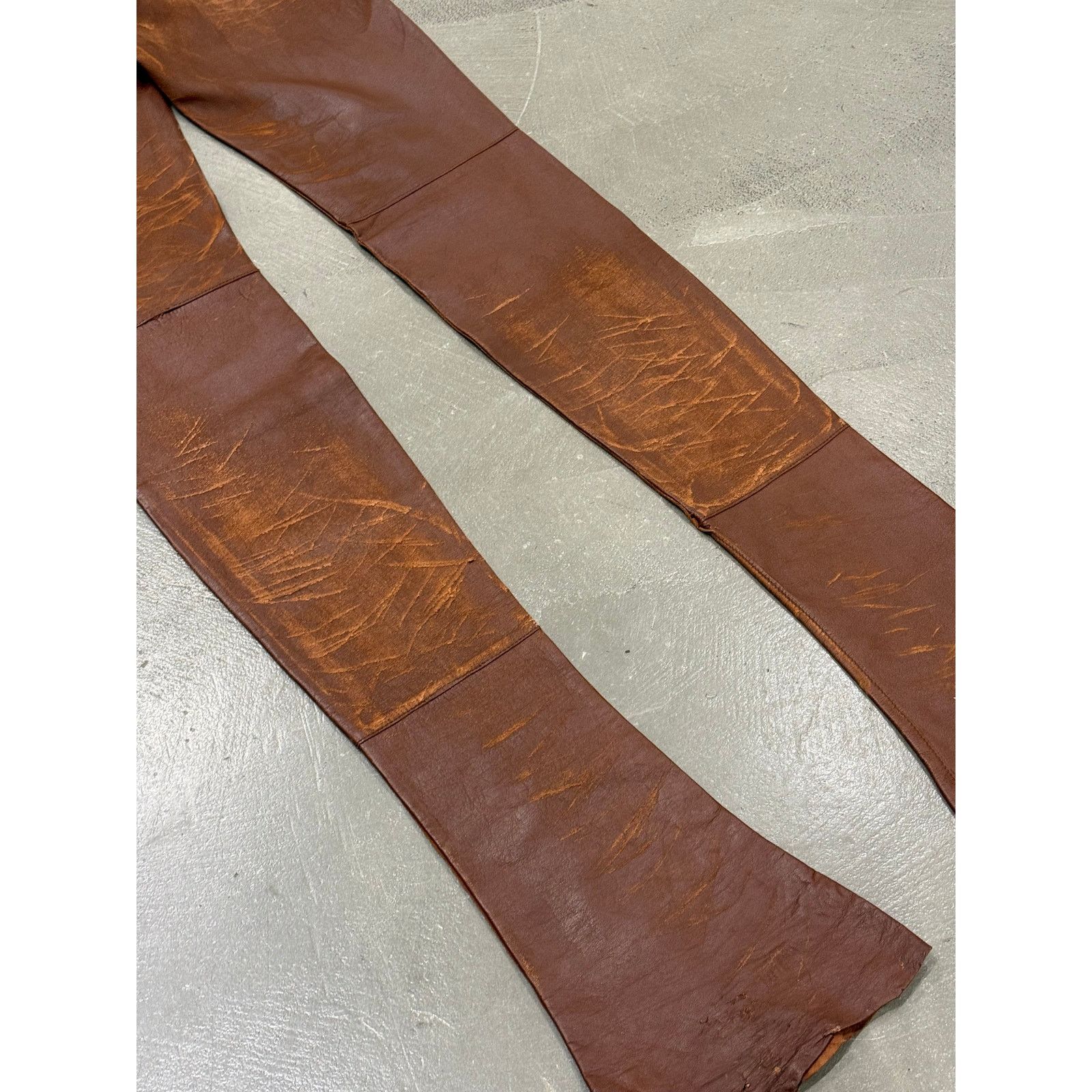 Dolce & Gabbana A/W2001 Dolce & Gabbana runway over-heel leather pants Size US 26 / EU 42 - 5 Thumbnail