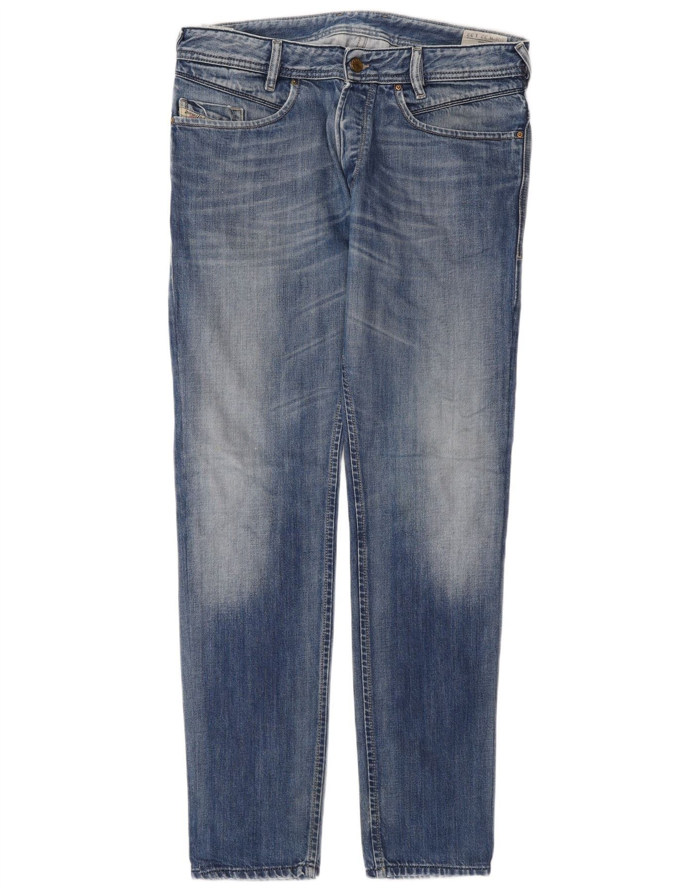 Diesel Mens Slim Jeans W32 L32 Blue Cotton Size US 32 / EU 48 - 1 Thumbnail