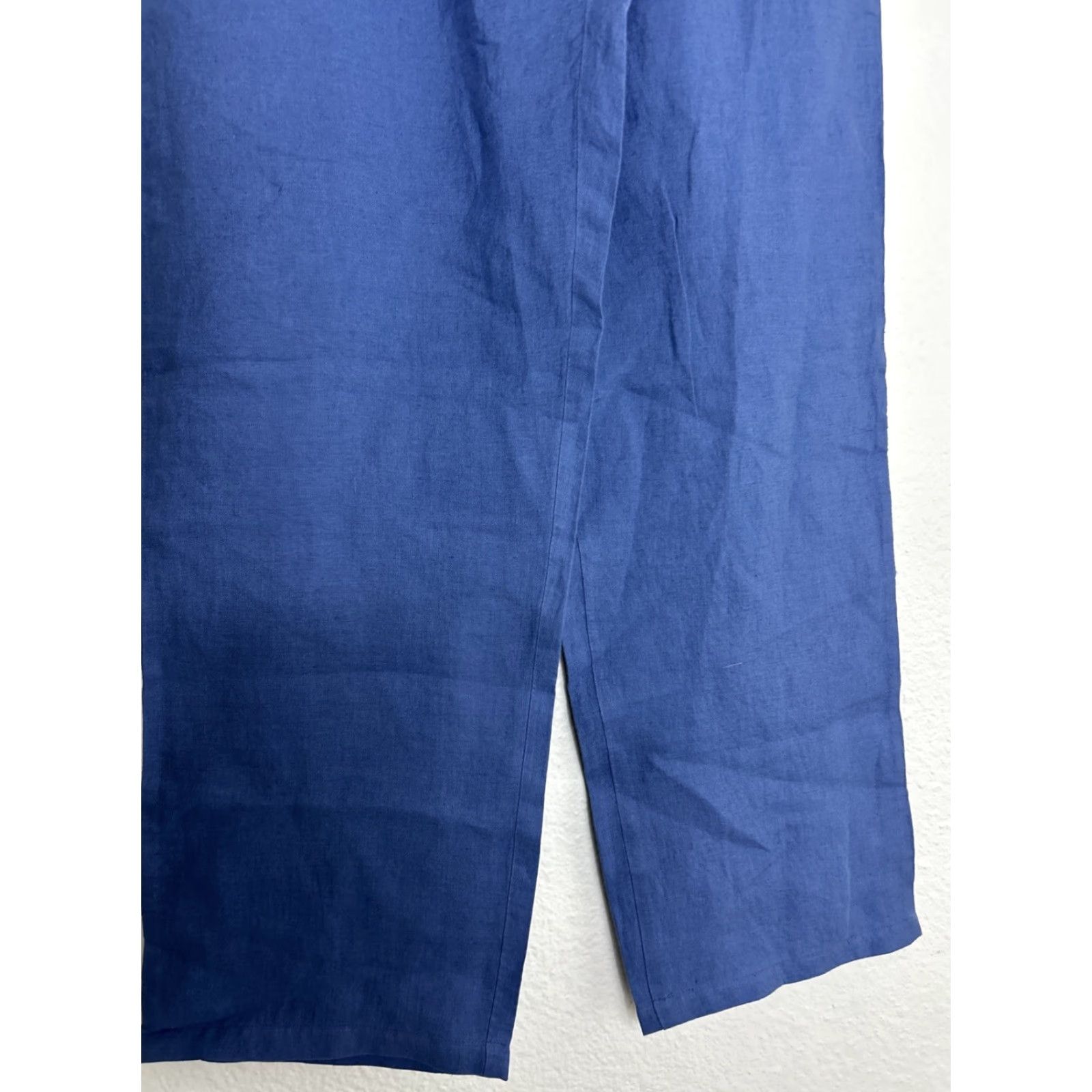Vintage VINTAGE Serena And Lily Womens XS Linen Pants Blue 28x28 Size 26" / US 2 / IT 38 - 2 Thumbnail