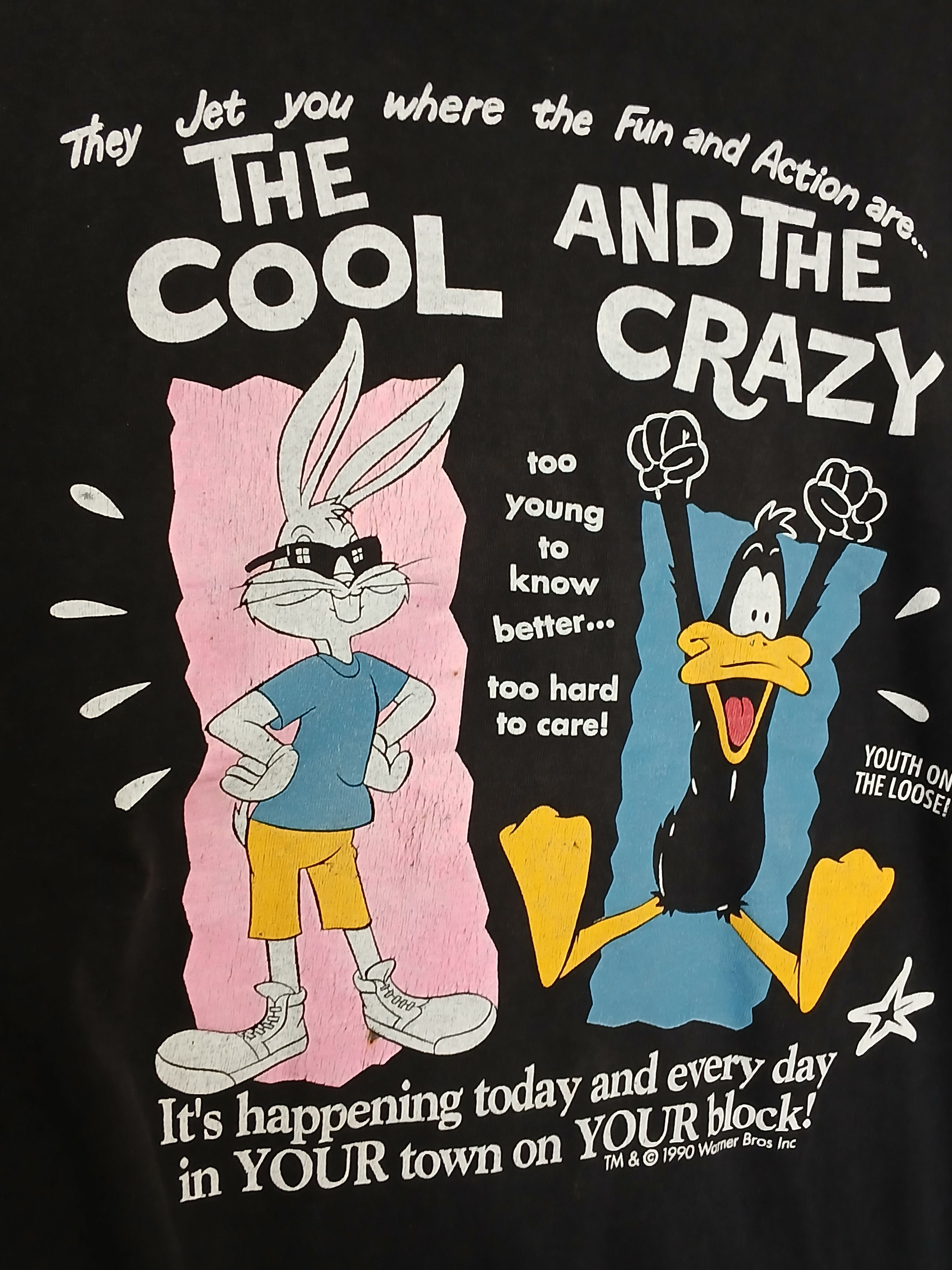 Cartoon Network × Vintage × Warner Bros Vintage 1990 Warner Bros Looney Tunes T-Shirt Size US XL / EU 56 / 4 - 3 Thumbnail