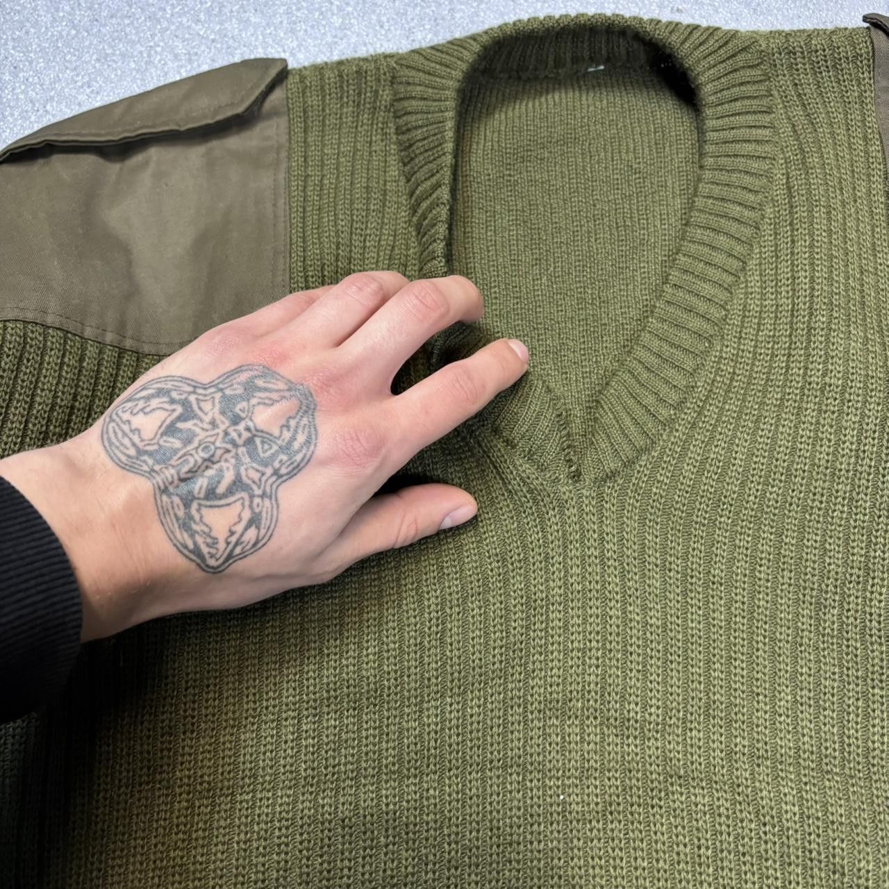 Japanese Brand × Vintage Vintage y2k Military surplus ribbed archive sweater Size US XL / EU 56 / 4 - 3 Thumbnail