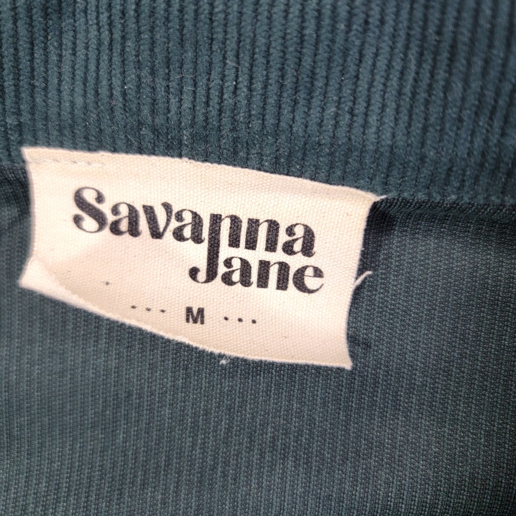 Vintage Savanna Jane Harper Jacket Medium Corduroy Green Blazer One Button Preppy Womens M Size M / US 6-8 / IT 42-44 - 2 Thumbnail