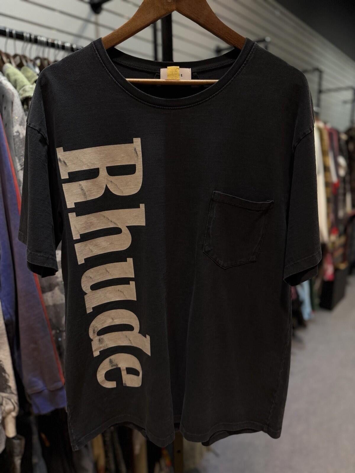 Rhude RhudeTee Shirt Blue Side Logo 100% Authentic Size (Small) Size US S / EU 44-46 / 1 - 1 Thumbnail
