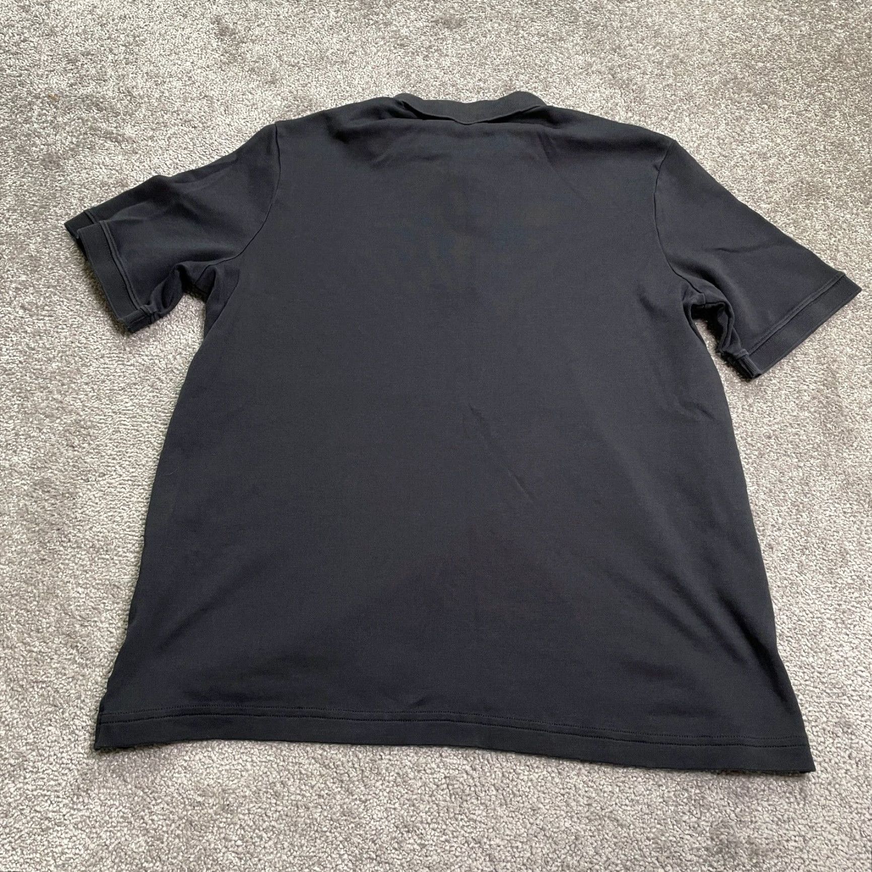 Lands' End Lands' End Polo Shirt Men Large Black Short Sleeve Cotton Traditional Fit Shirt Adult L Black Polo Men Size US L / EU 52-54 / 3 - 2 Thumbnail