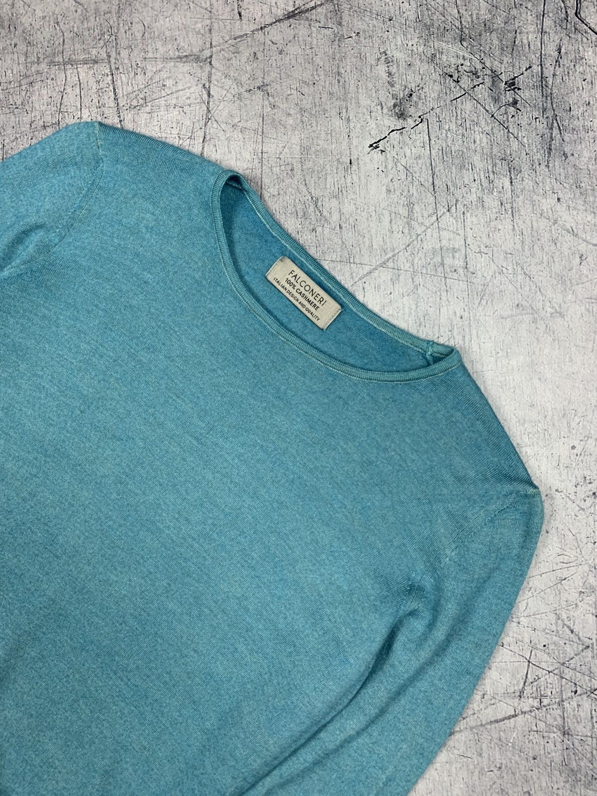Other Falconeri 100% Cashmere Sweater Pullover Blue Size S / US 4 / IT 40 - 2 Thumbnail