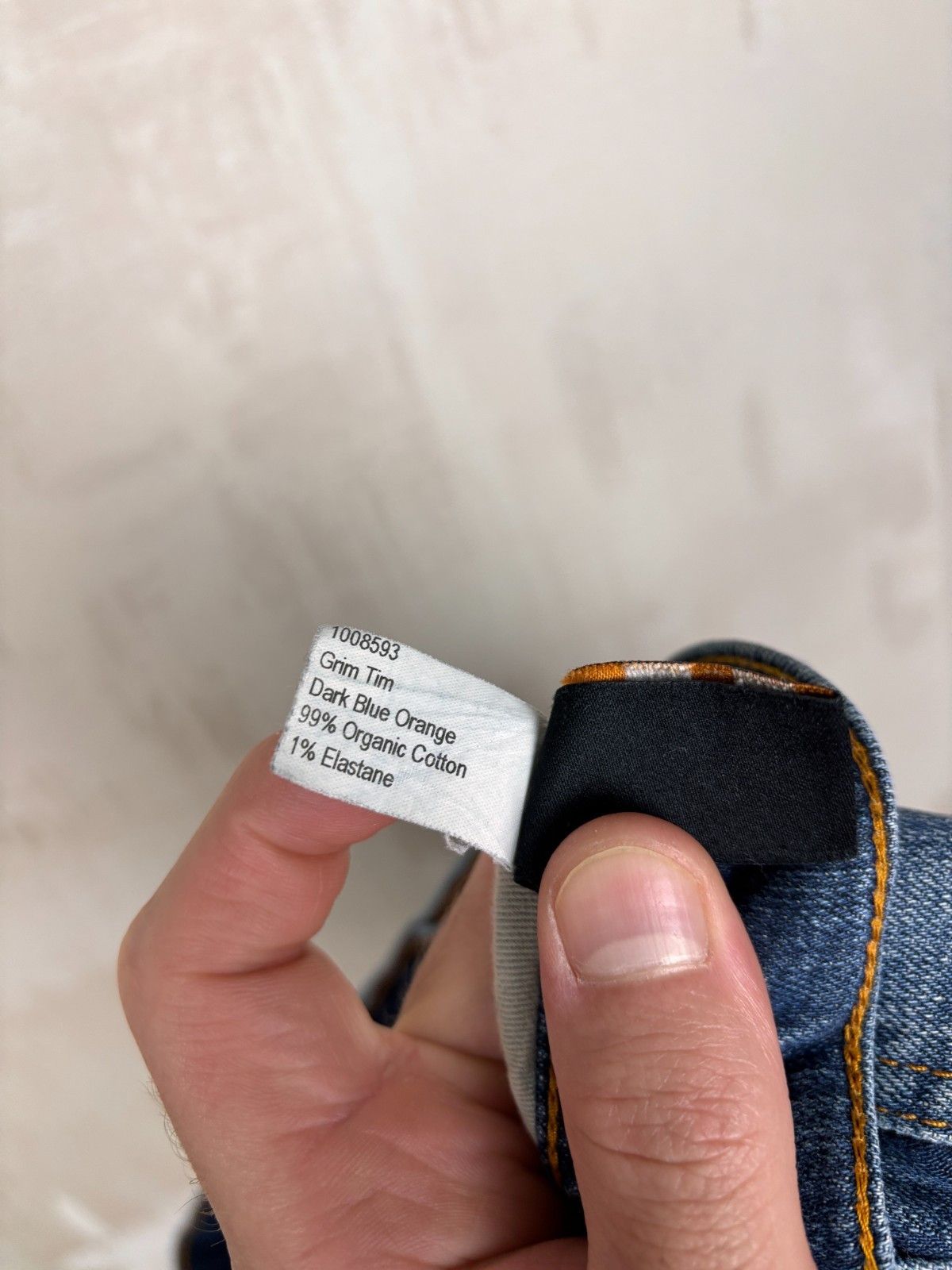 Nudie Jeans Nudie Jeans Co Grim Tim Dark Blue Orange W 32 L 34 Size US 32 / EU 48 - 21 Thumbnail
