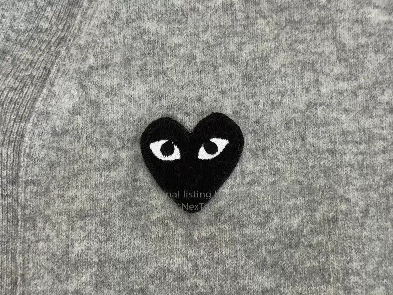 Comme des Garcons Comme des Garcons Black heart wool cardigan Size S / US 4 / IT 40 - 2 Thumbnail