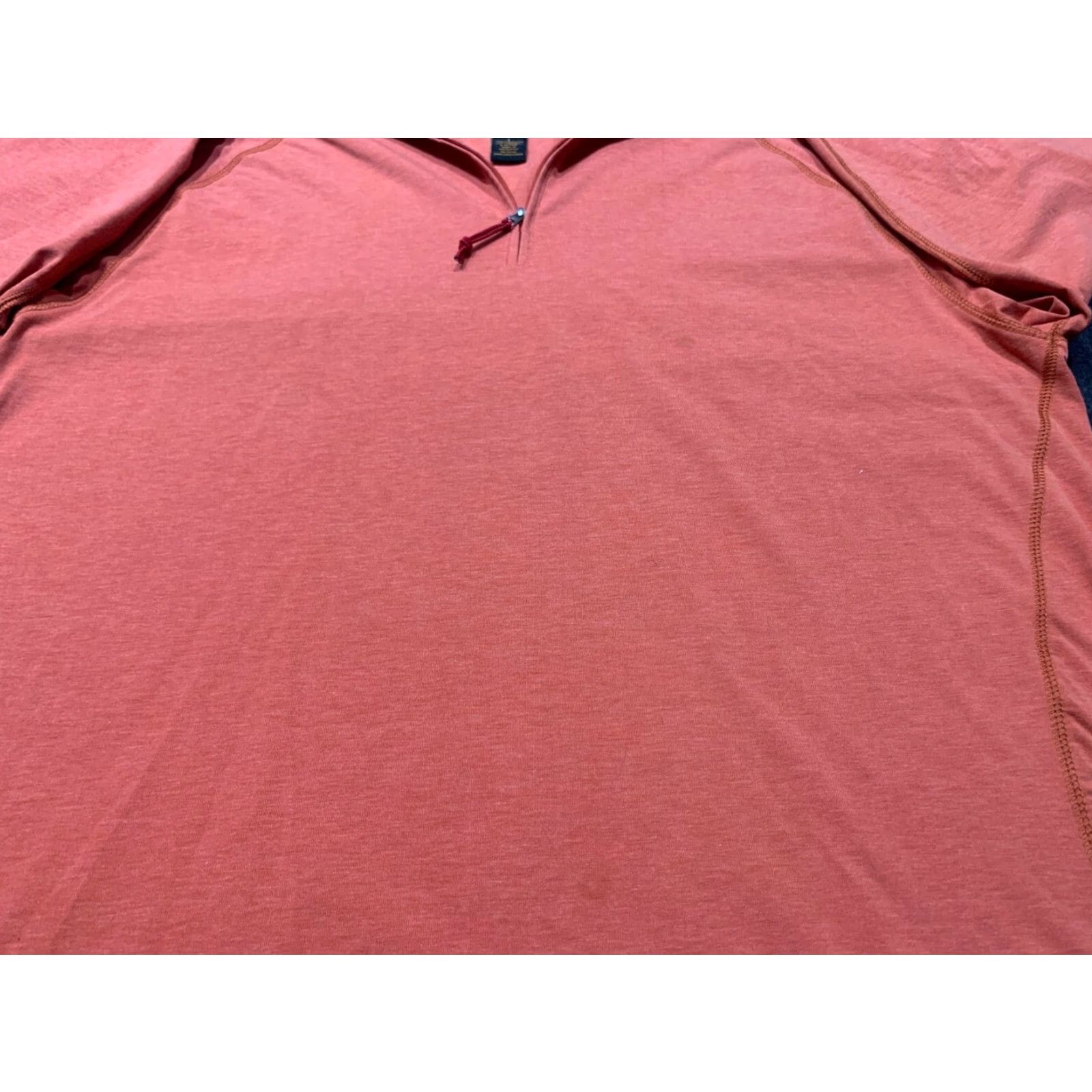 Orvis Orvis Trout Bum Long Sleeve Pullover Men's Large Coral Orange 1/4 Zip Size US L / EU 52-54 / 3 - 7 Thumbnail