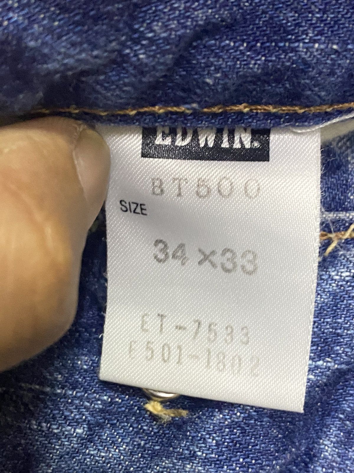 Japanese Brand Vintage Japanese Brand Edwin Blue Trip Flare Jeans Size US 37 - 18 Thumbnail
