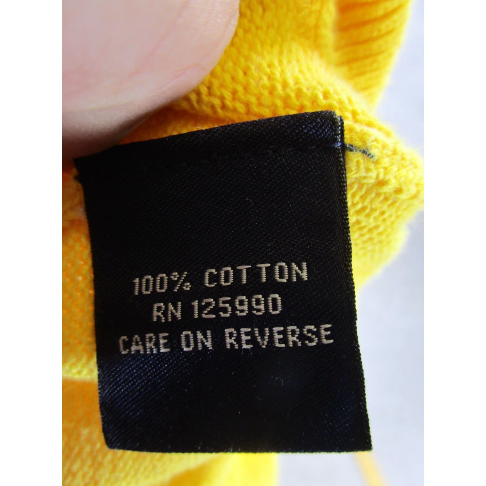 Faconnable Façonnable Sweater Men Small Yellow Cotton Knit Crew Pullover - Stain - Casual Shirt? Size US S / EU 44-46 / 1 - 8 Thumbnail