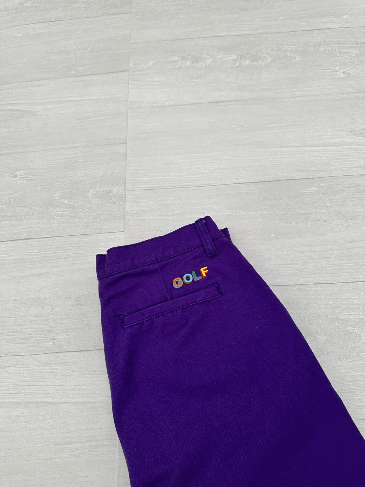 Golf Wang Grand logo linen trouser-brown | Grailed