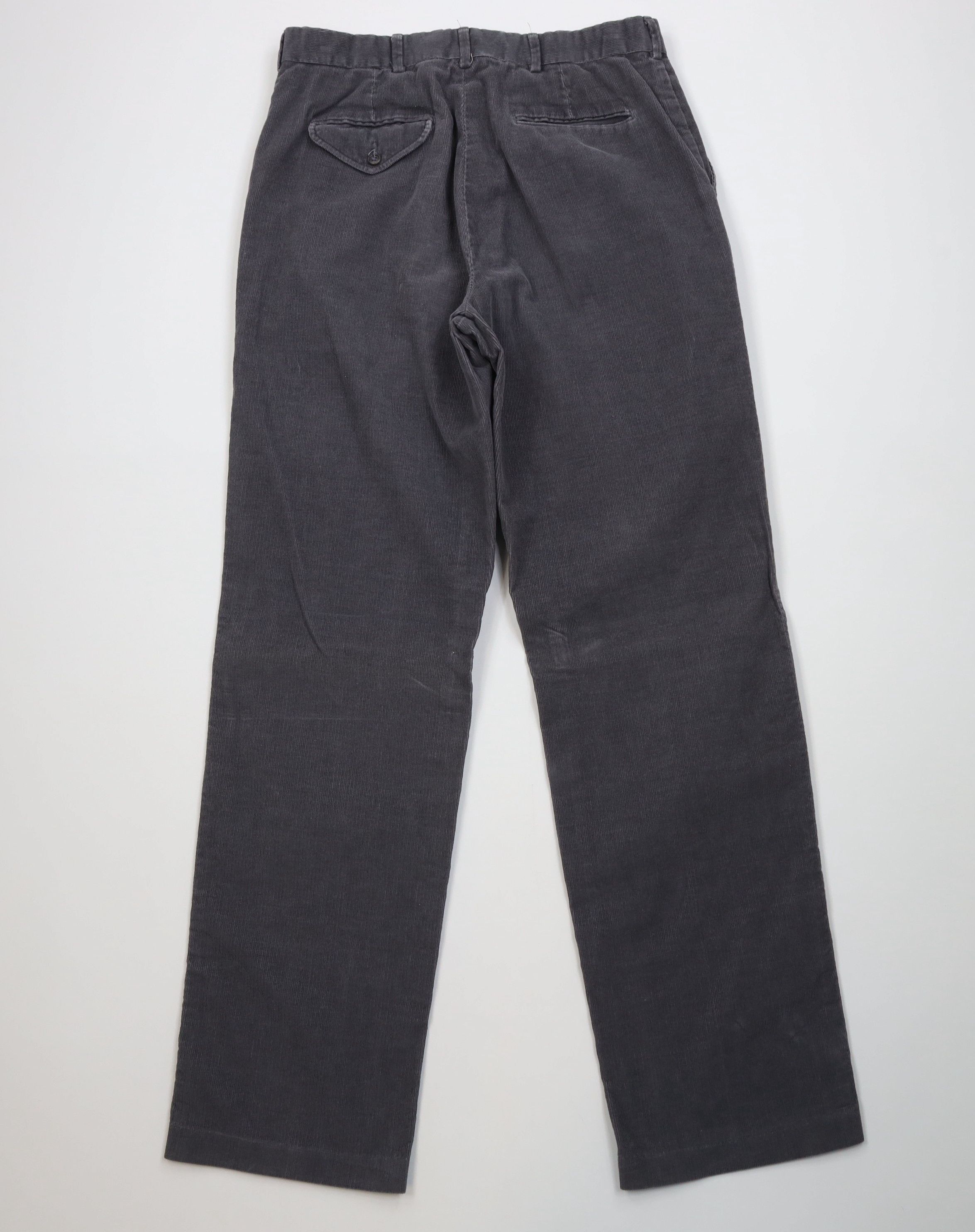 Lands' End Vintage 80s Lands End Wide Leg Corduroy Pants Gray USA Size US 32 / EU 48 - 10 Thumbnail