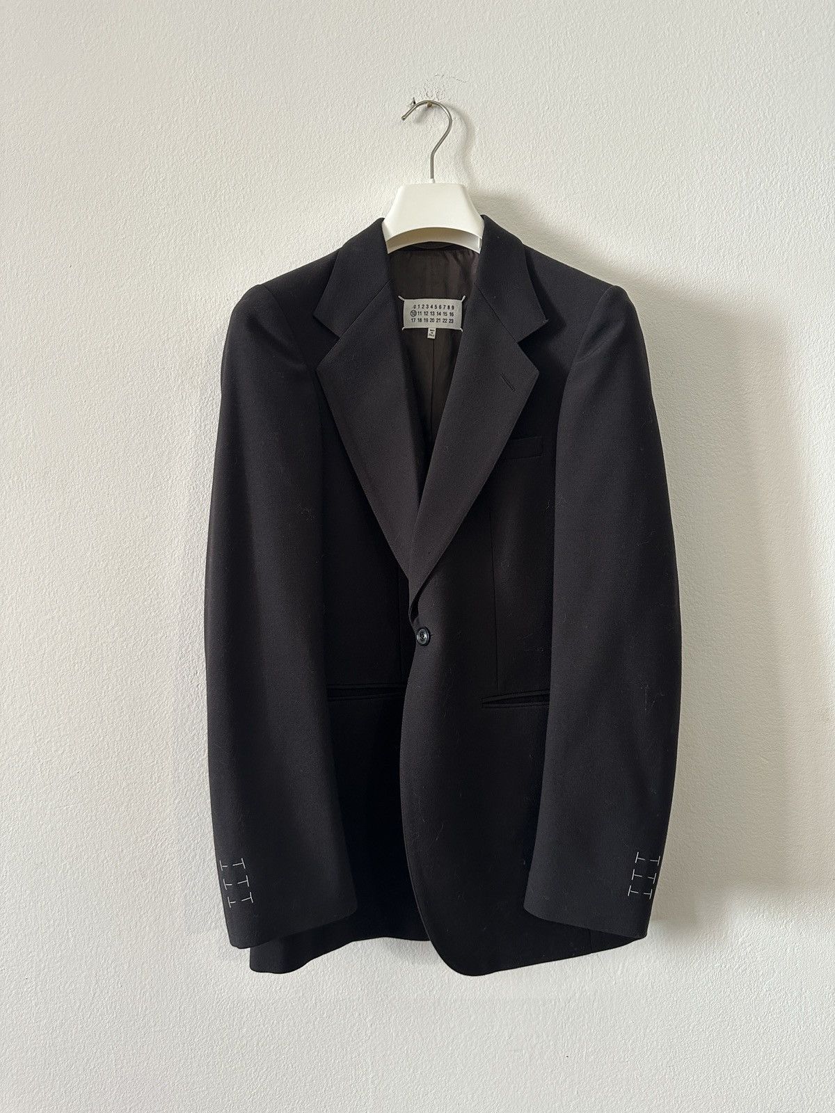 image of Maison Margiela Margiela Brown One Botton Jacket, Men's (Size Medium)
