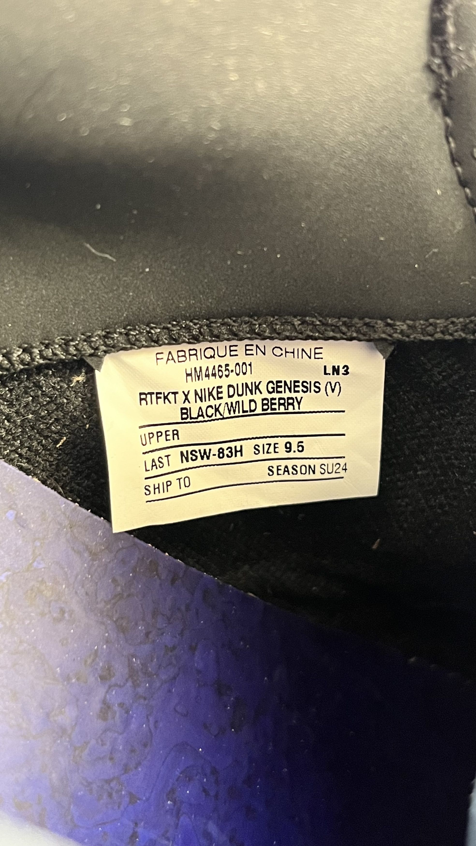 Nike Nike x RTFKT Dunk Genesis “Void” – Black/Pink Size US 9.5 / EU 42-43 - 11 Thumbnail