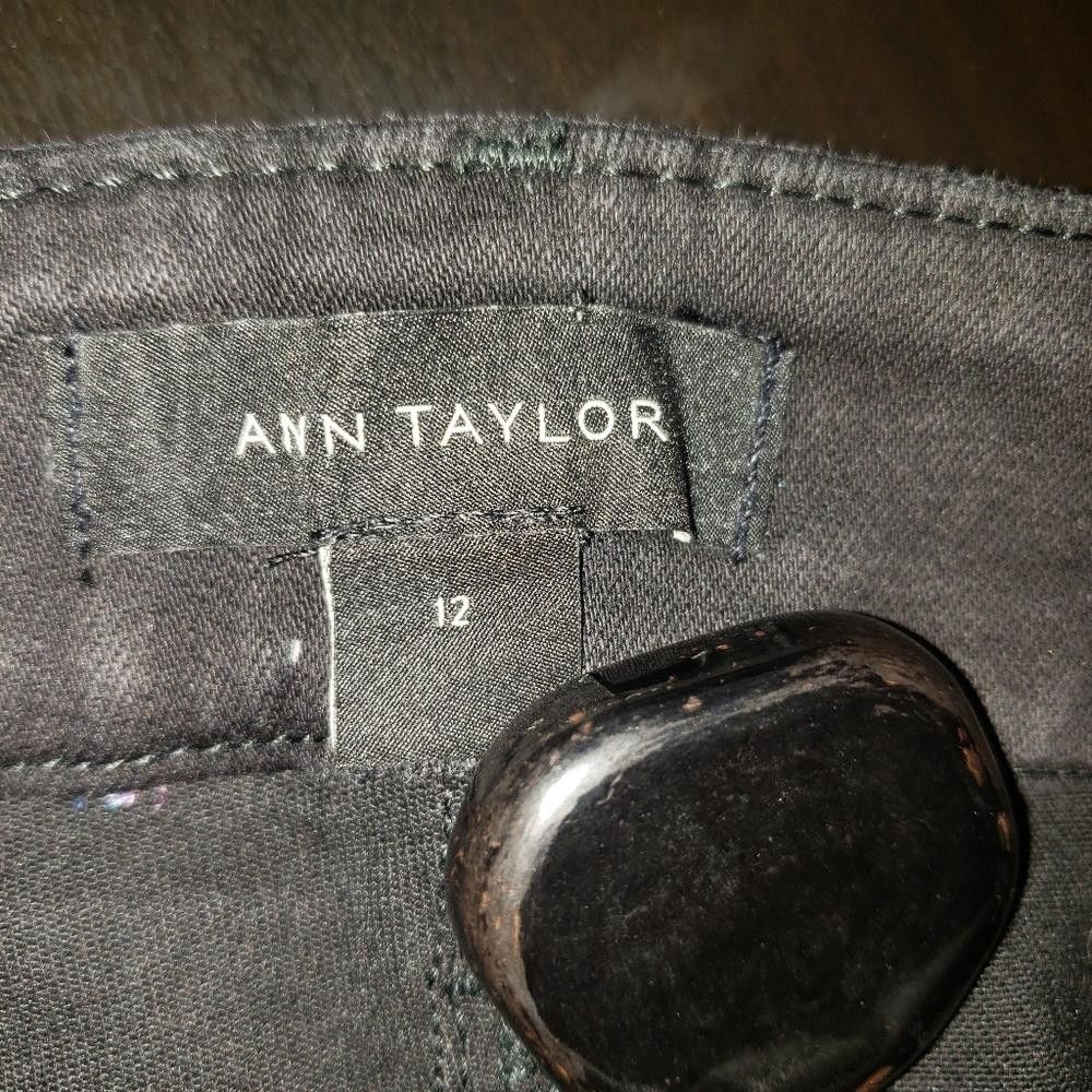 Ann Taylor CT681 Ann Taylor Ladies Straight Cut Jeans 12 Size 34" / US 12 / IT 48 - 6 Thumbnail