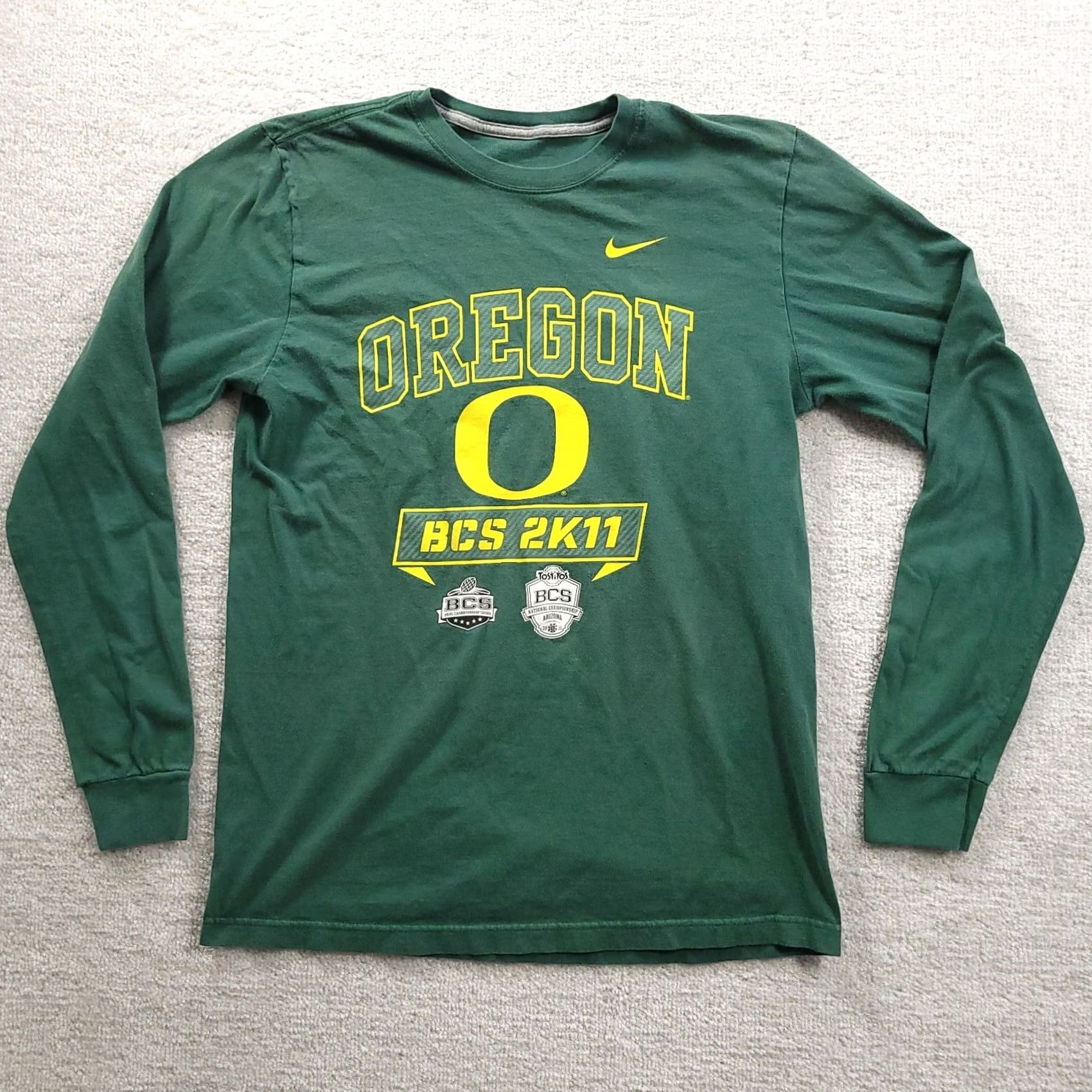 Nike Nike Oregon BCS 2K11 T-Shirt Mens Medium Green Long Sleeve Casual SEE PHOTOS Size US M / EU 48-50 / 2 - 2 Thumbnail