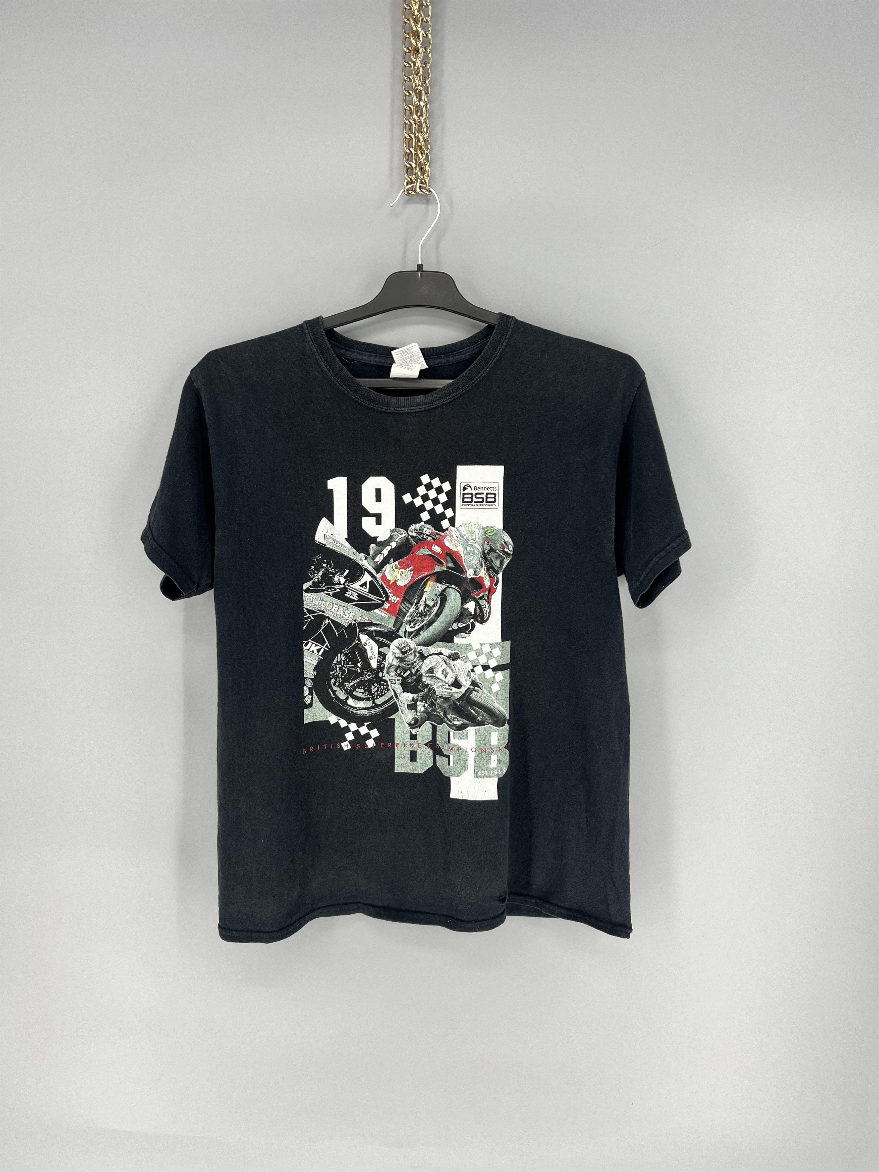Vintage Vintage BSB British Superbike Faded T-Shirt Y2k Suzuki M617 Size US XL / EU 56 / 4 - 1 Thumbnail