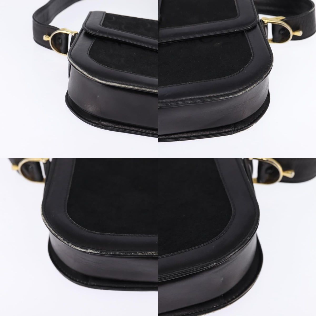 Celine CELINE C Sulky Shoulder Bag Canvas Black Gold Size ONE SIZE - 10 Thumbnail
