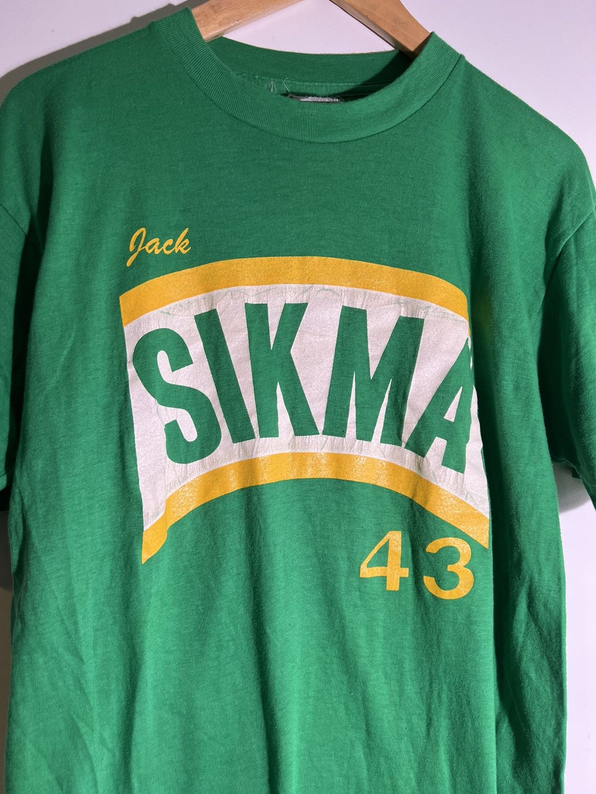 Vintage 70’s 80’s VTG Vintage Converse x Jack Sikma 43 Retro T Shirt Size US L / EU 52-54 / 3 - 3 Thumbnail
