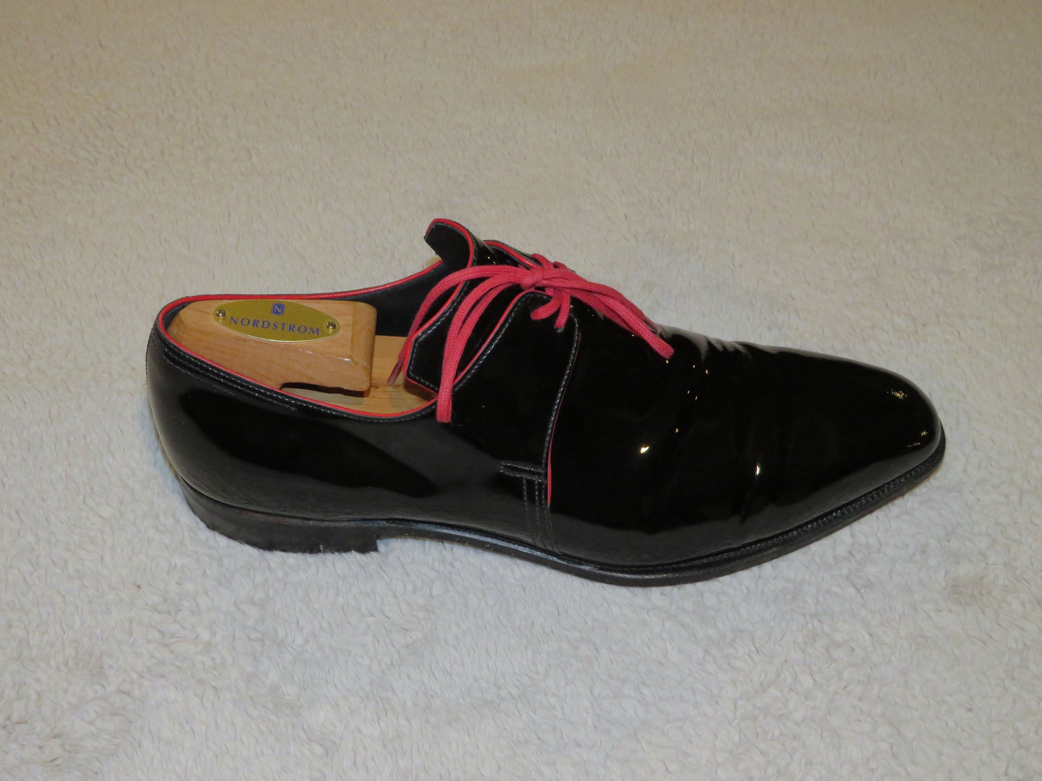 Corthay Arca Black Patent Leather Two Eyelet Derby 7.5 Size US 7.5 / EU 40-41 - 2 Thumbnail