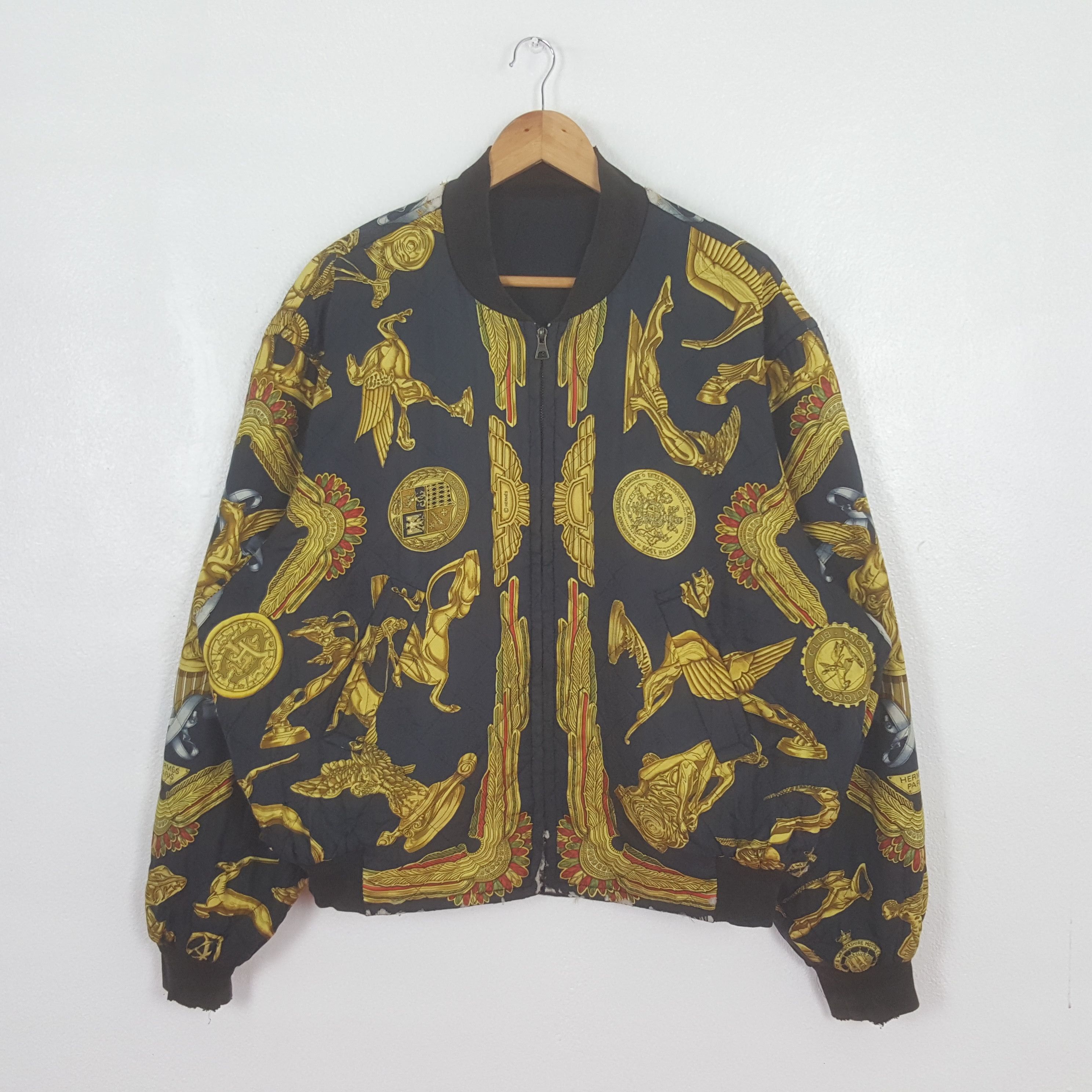 Hermes Vintage Hermes Paris Fashion Style Bombers Jacket C320N16 Size US XXL / EU 58 / 5 - 1 Thumbnail