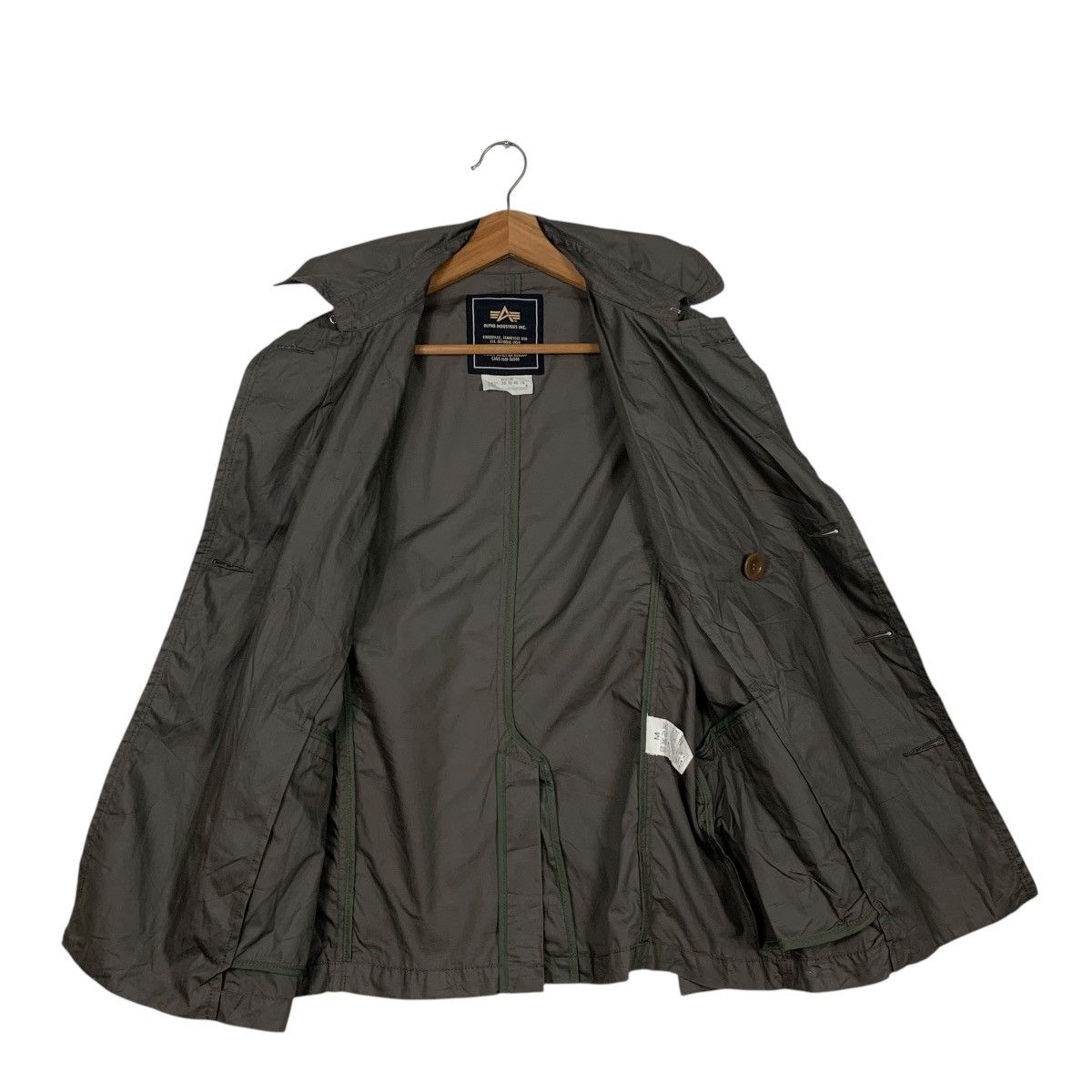 Alpha Industries ALPHA INDUSTRIES Double Breasted Light Coat #1828-C27 Size US M / EU 48-50 / 2 - 11 Thumbnail
