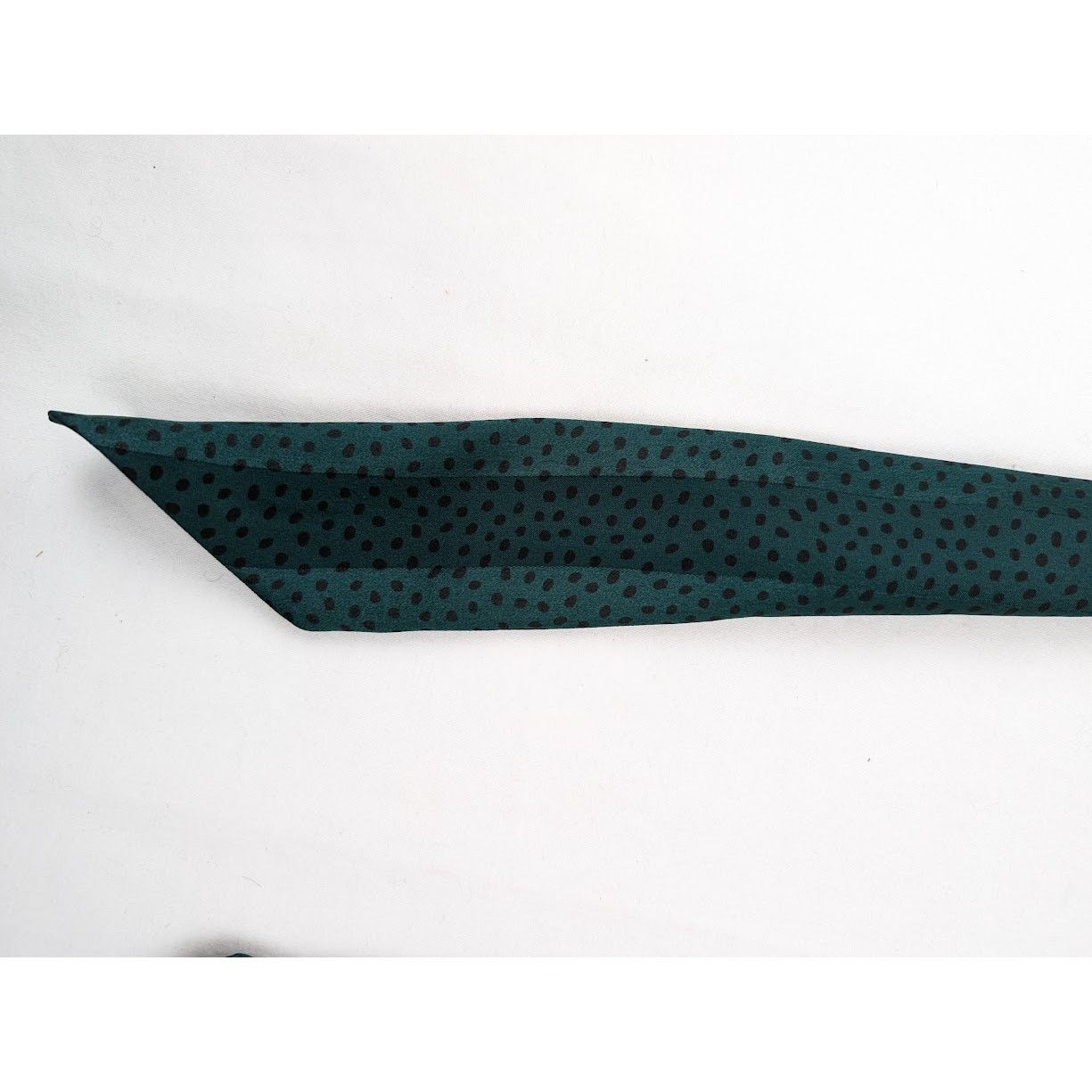 Saint Laurent Paris o1rshd1 Size: OS / Grand Ascot Pekin Seta Scarf Green/Black Size ONE SIZE - 4 Thumbnail