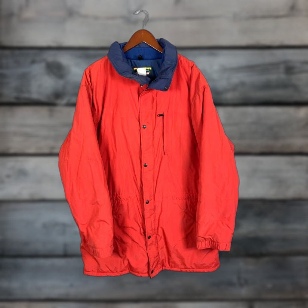 Vintage VINTAGE L.L. Bean Parka Jacket Mens XL Tall Orange Red Zip Up Size US XL / EU 56 / 4 - 1 Thumbnail