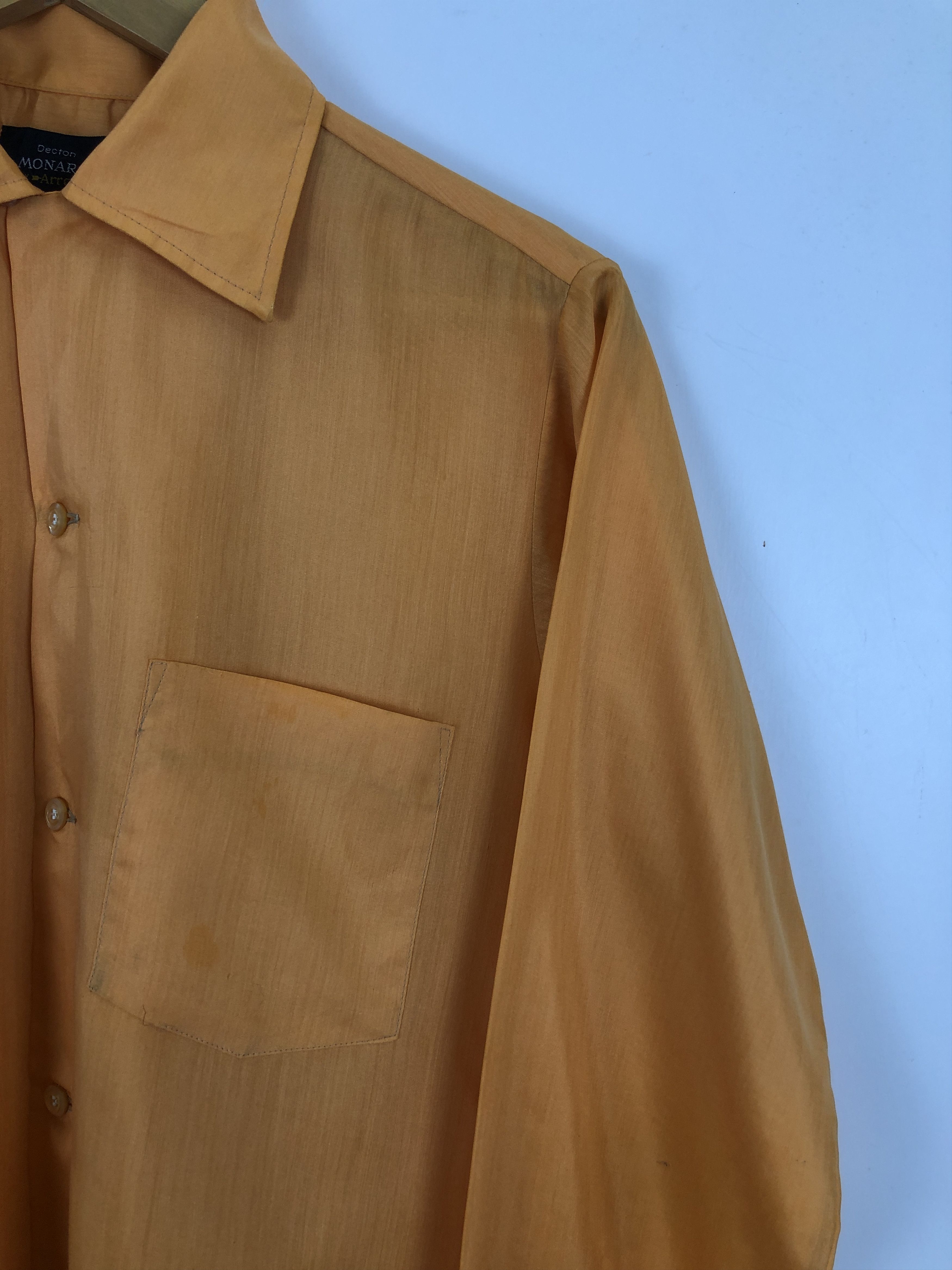 Arrow Vintage Decton Monarch By Arrow Button Up Rayon Shirt TA0453 Size US S / EU 44-46 / 1 - 7 Thumbnail