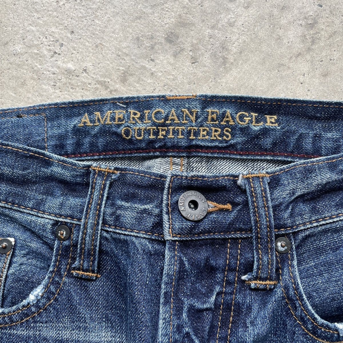 American Eagle Outfitters Vintage American Eagle Outfitters Selvedge Jeans Pants W31 Size US 31 - 7 Thumbnail