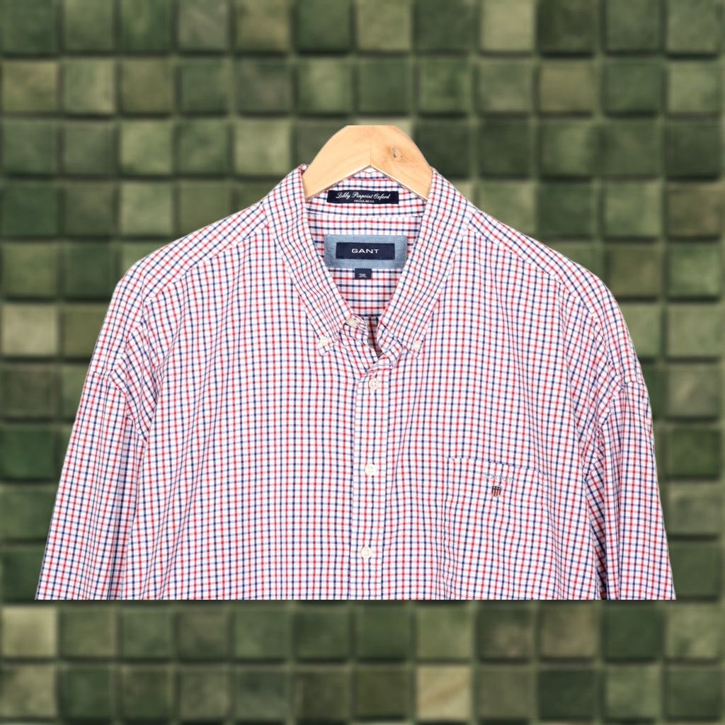 Gant GANT Lobby Pinpoint Oxford Shirt Men Size 3XL Regular Fit Long Sleeve VR2810 Size US XXL / EU 58 / 5 - 1 Thumbnail